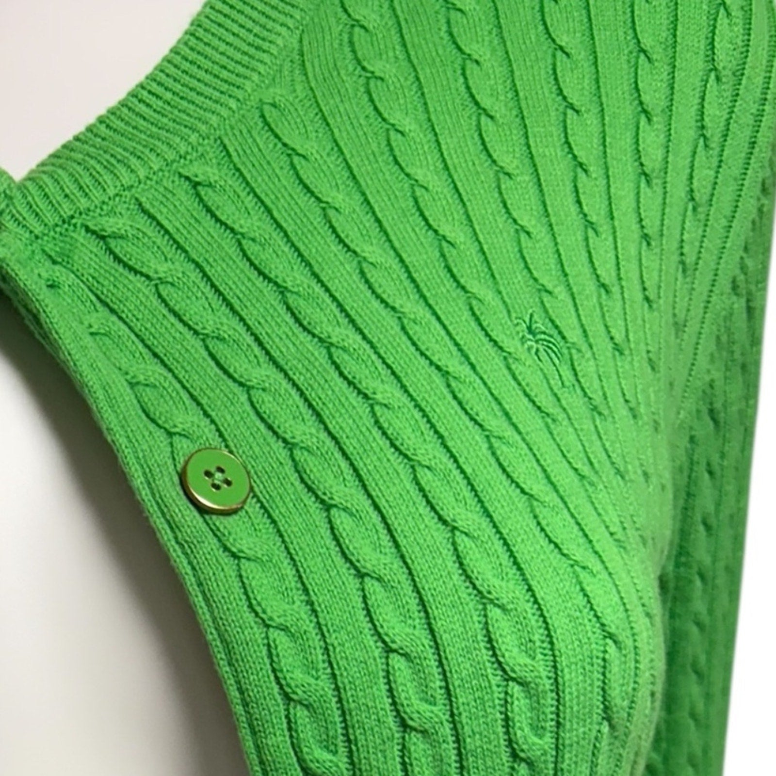 Lilly Pulitzer green lightweight cardigan sweater - size M
