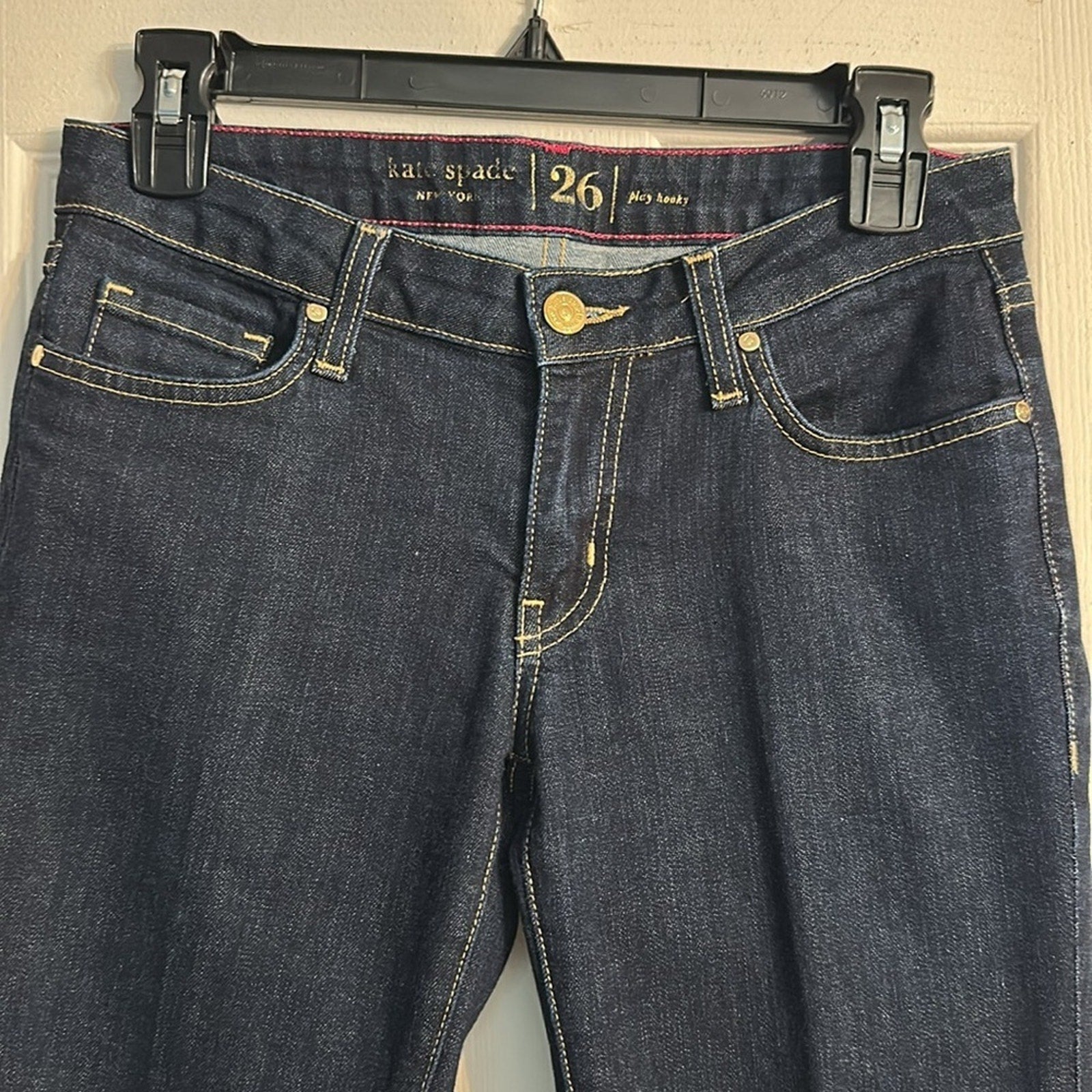 KATE SPADE Jeans Womens 26 Play Hooky Dark Wash Slim $198