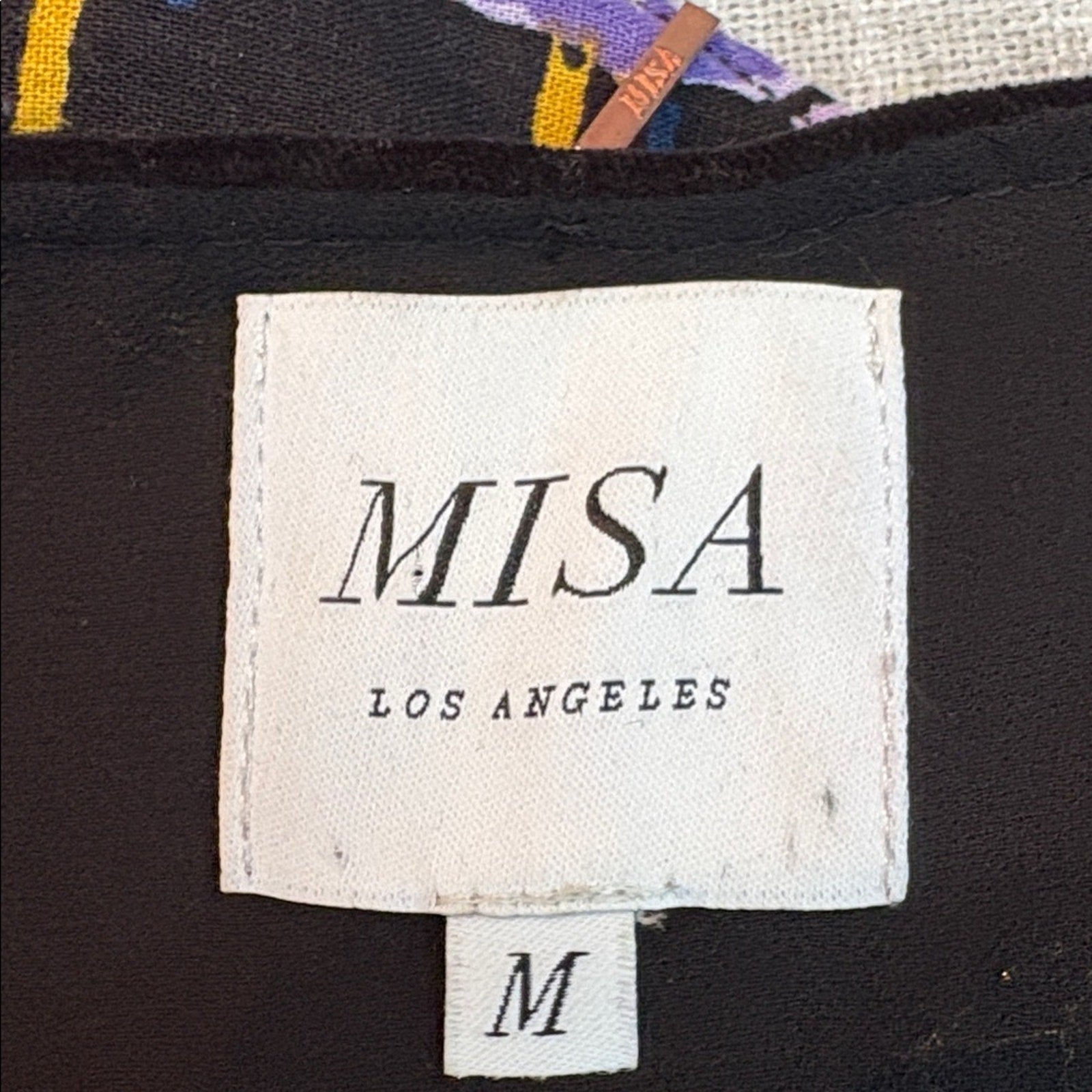 Misa Los Angeles Charisse Dress - Evil Eye Velveteen - size M