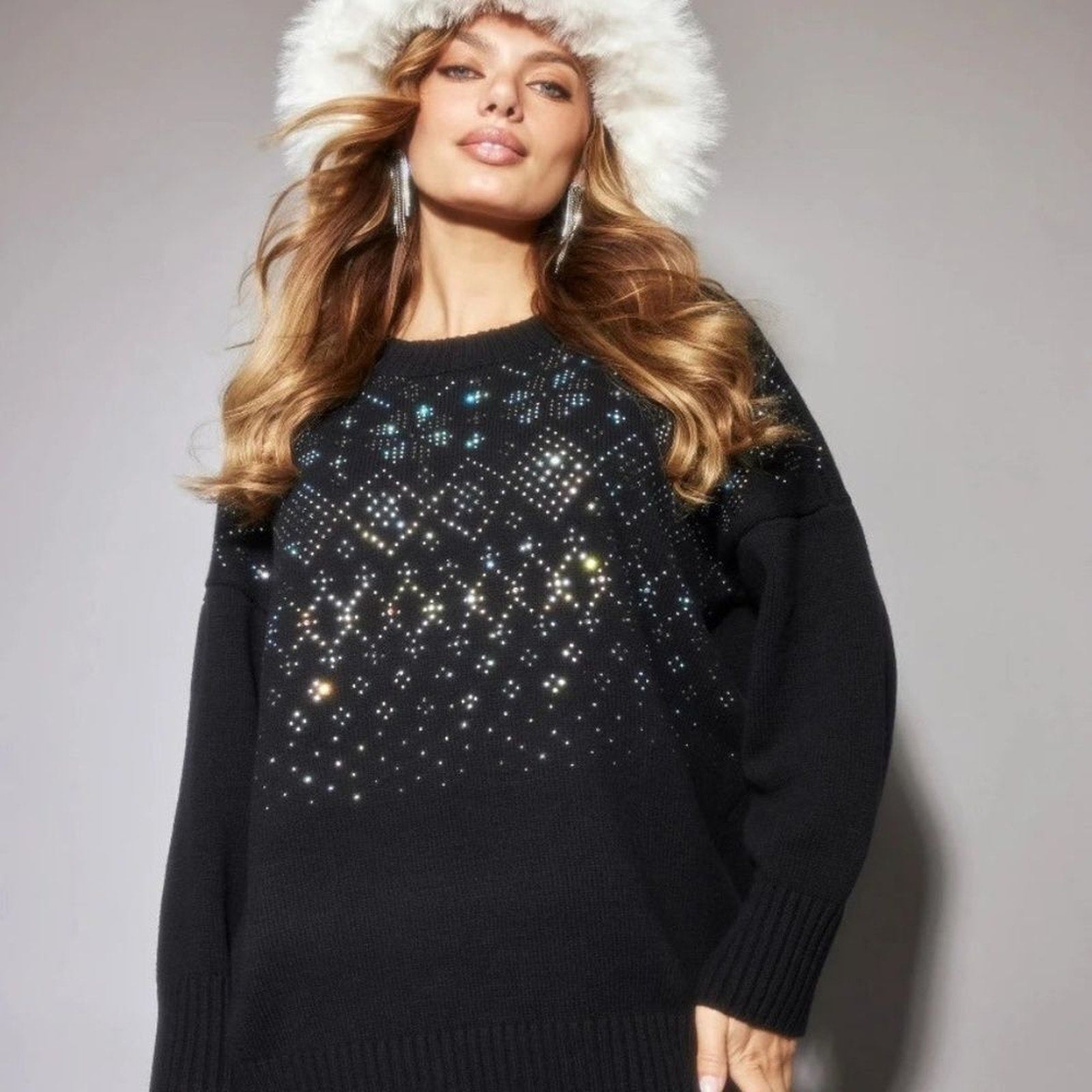 NEW Beach Riot Vivienne Dress Blizzard Fairisle - size Large