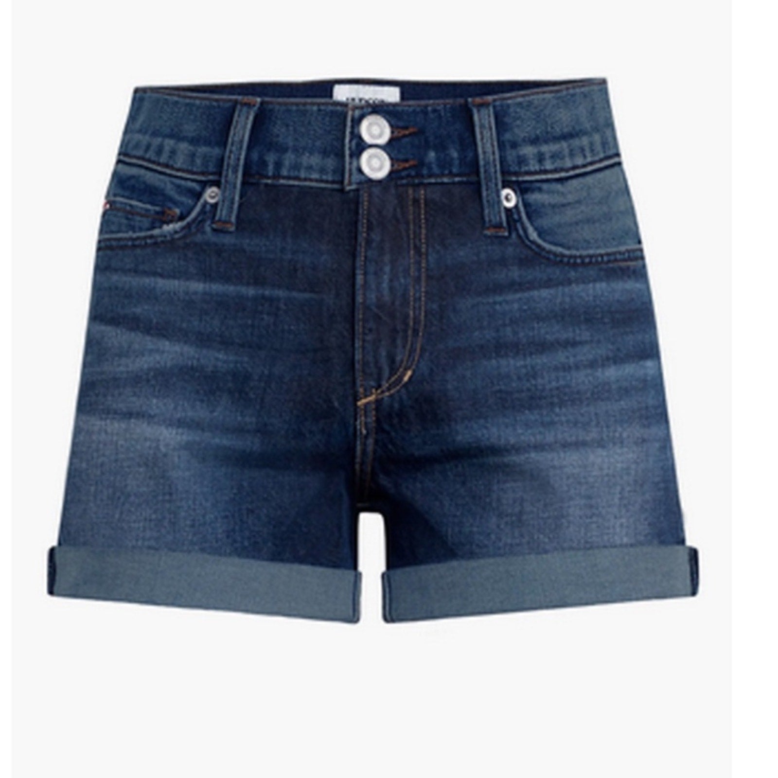 NWT Hudson Jeans Rolled Cuff Denim Ruby Shorts DEBORAH 24 NWT $145