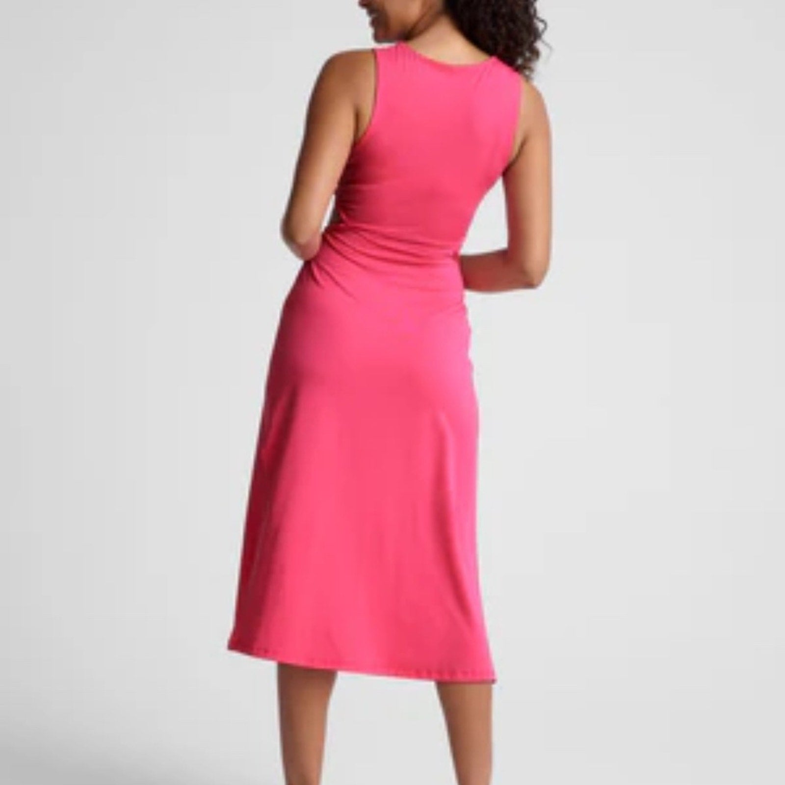 NEW Beyond Yoga Women's Around The World Front Twist Dress - Carnation Pink - M