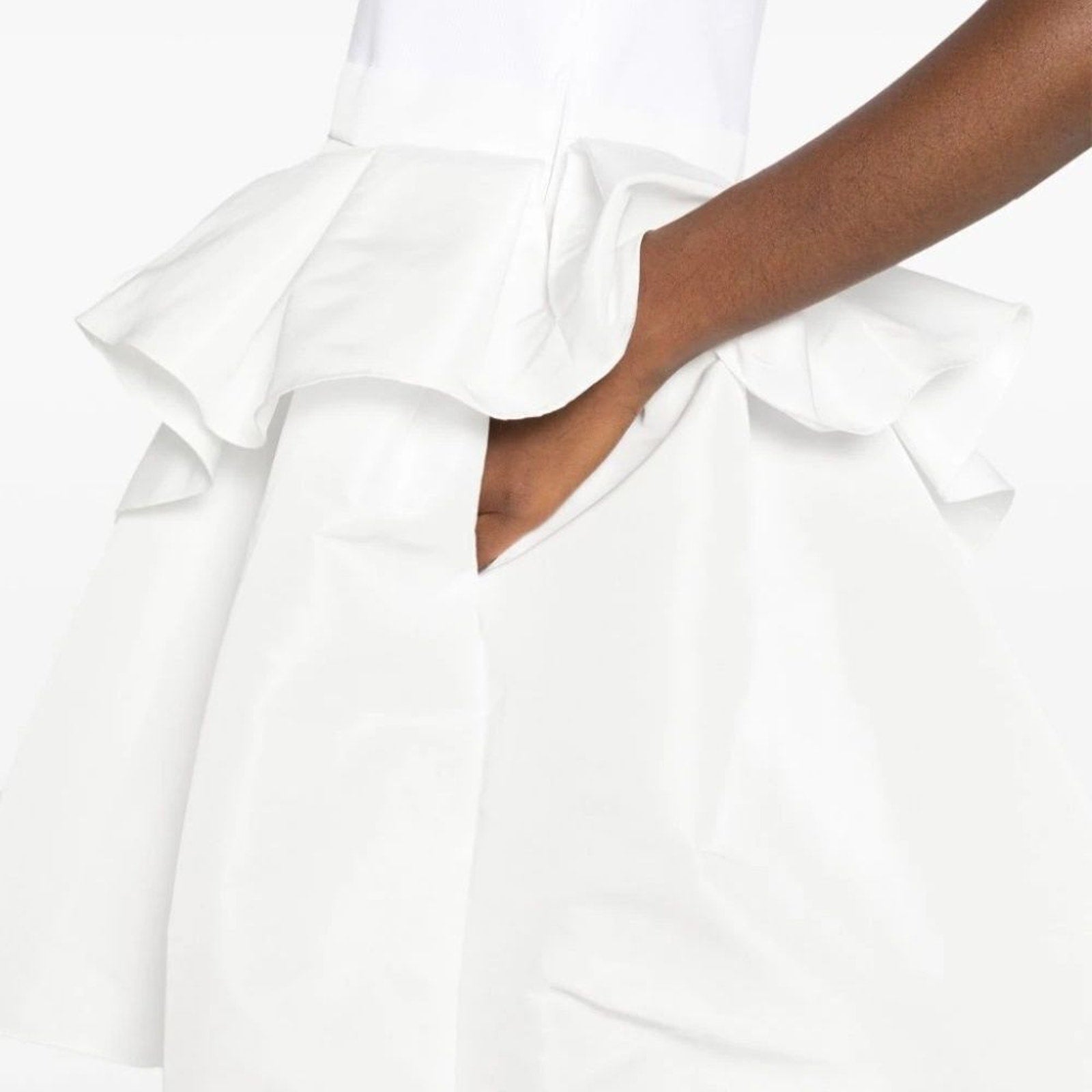 NEW Alexander McQueen White Hybrid Mini Dress - size 34 IT (xs)