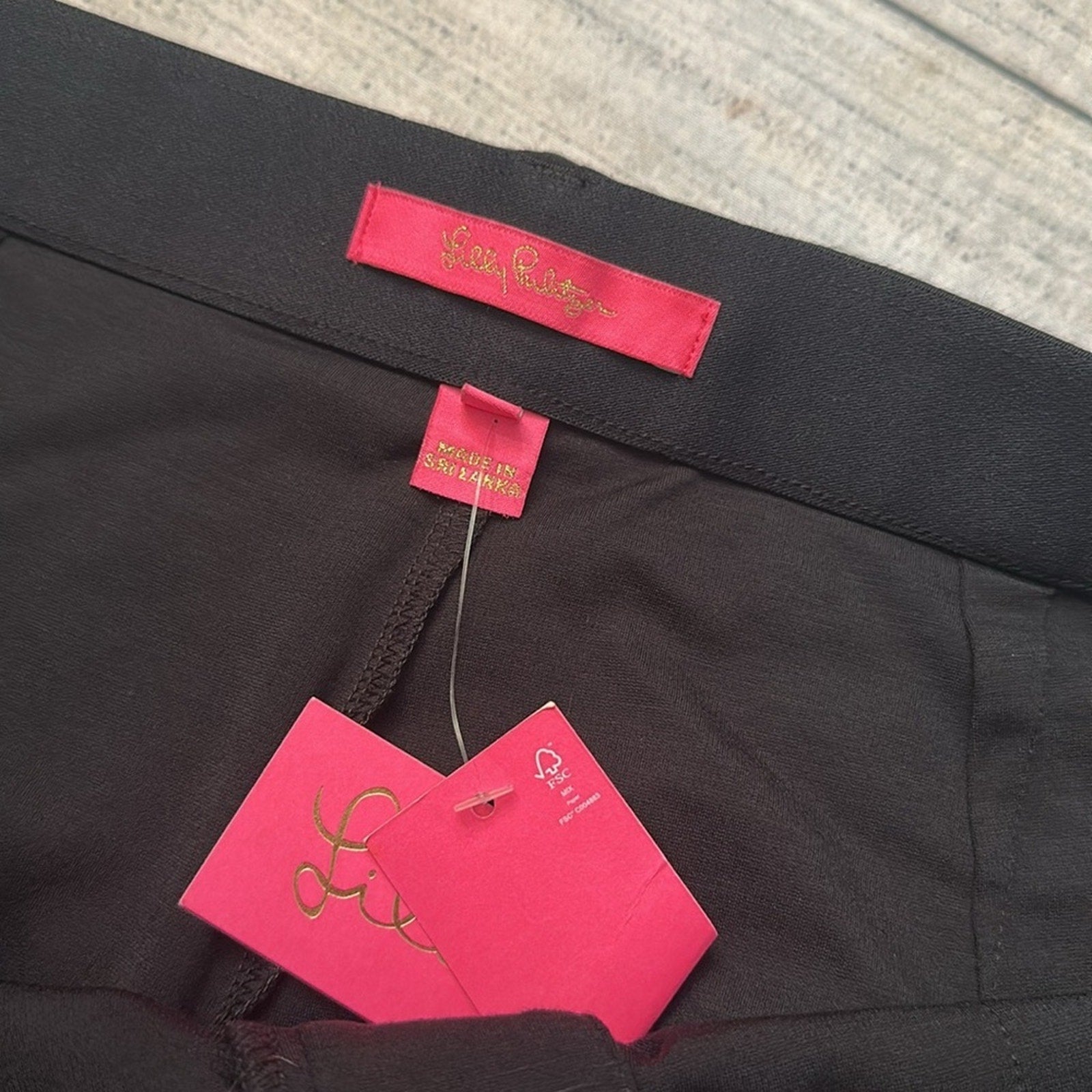 NWT Lilly Pulitzer 32" Lyndie Pant in Onyx (black)