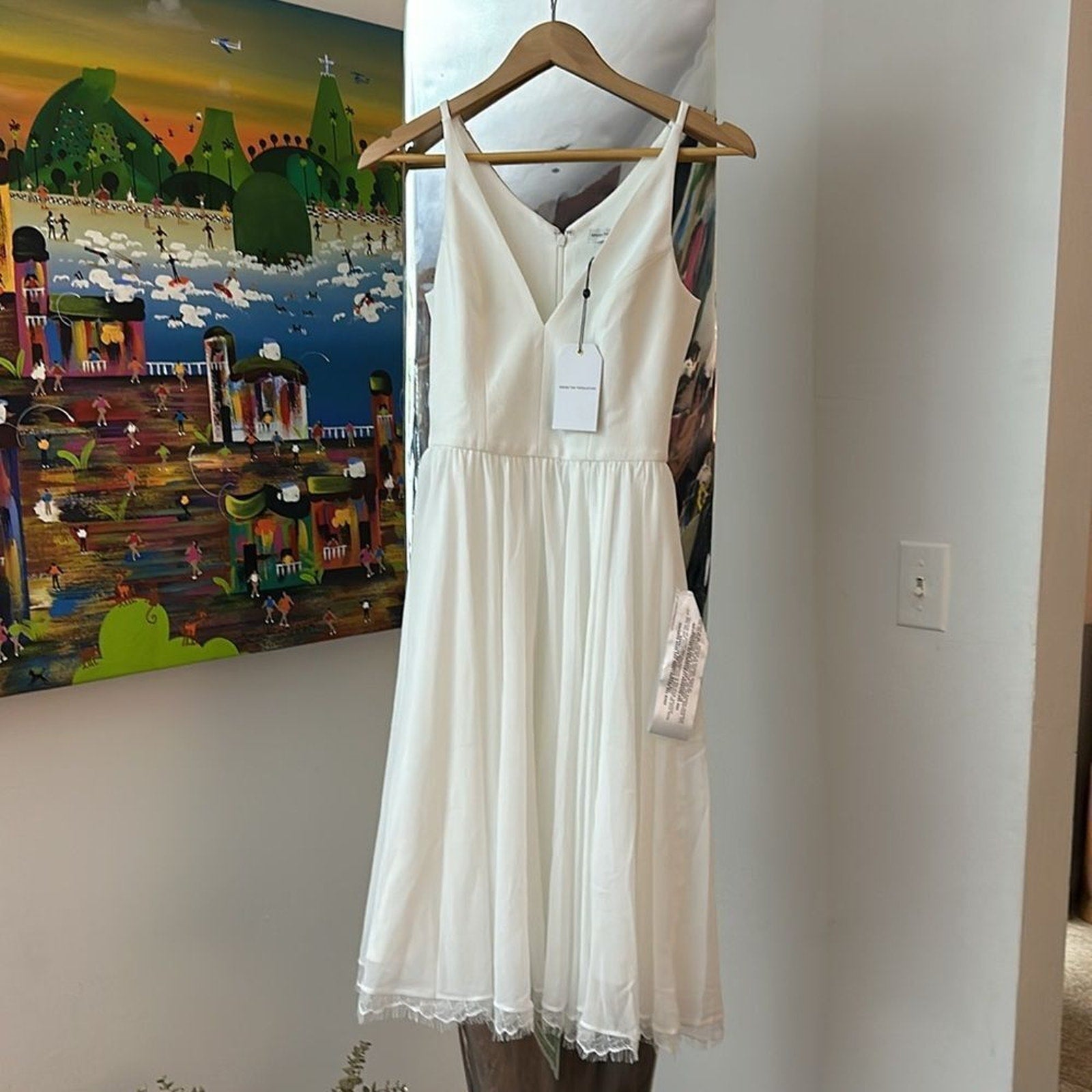 NWT Dress The Population Alicia Chiffon A-Line Dress - size XXS