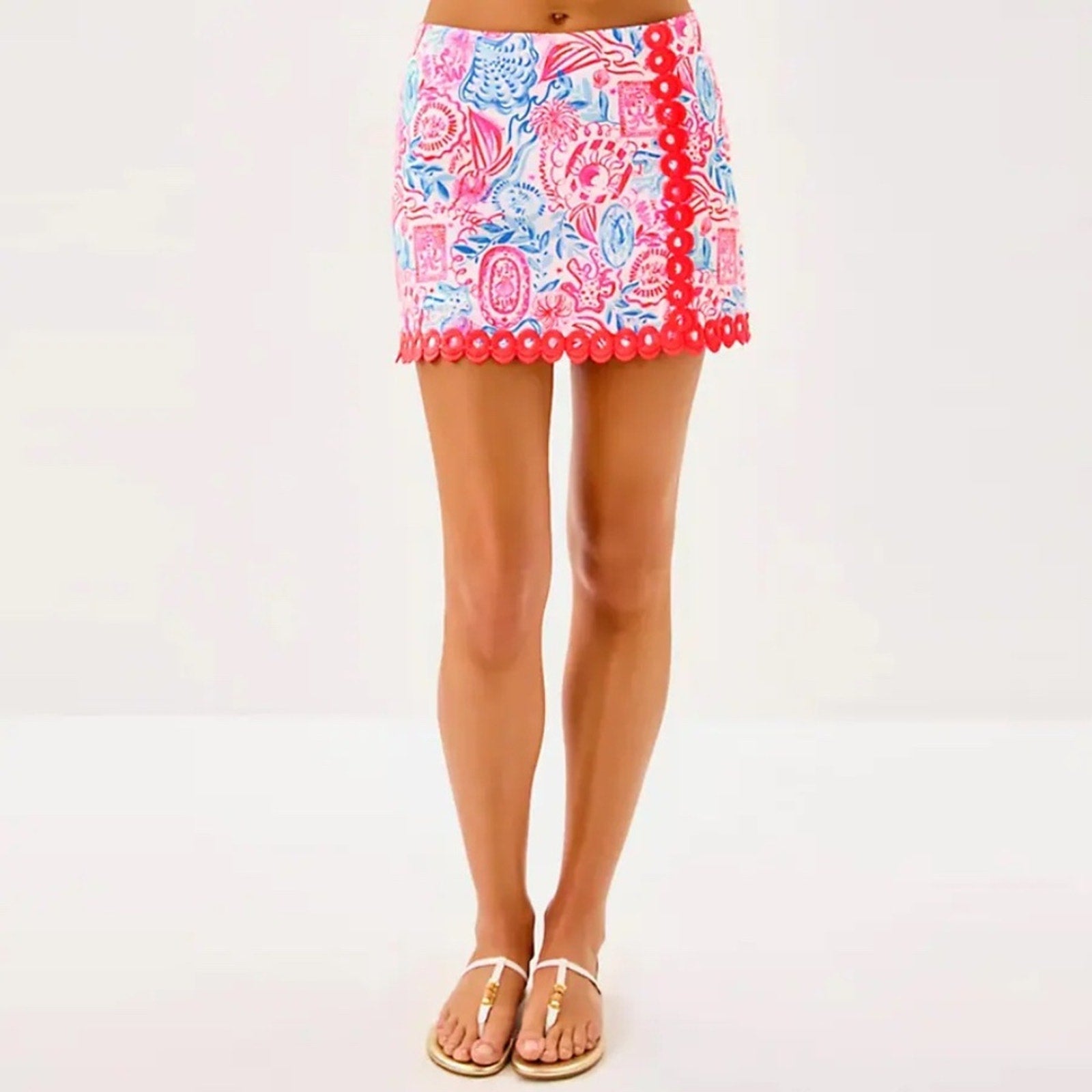 NWT Lilly Pulitzer MICHELINA SKORT - SUN SEA SAND - size 2