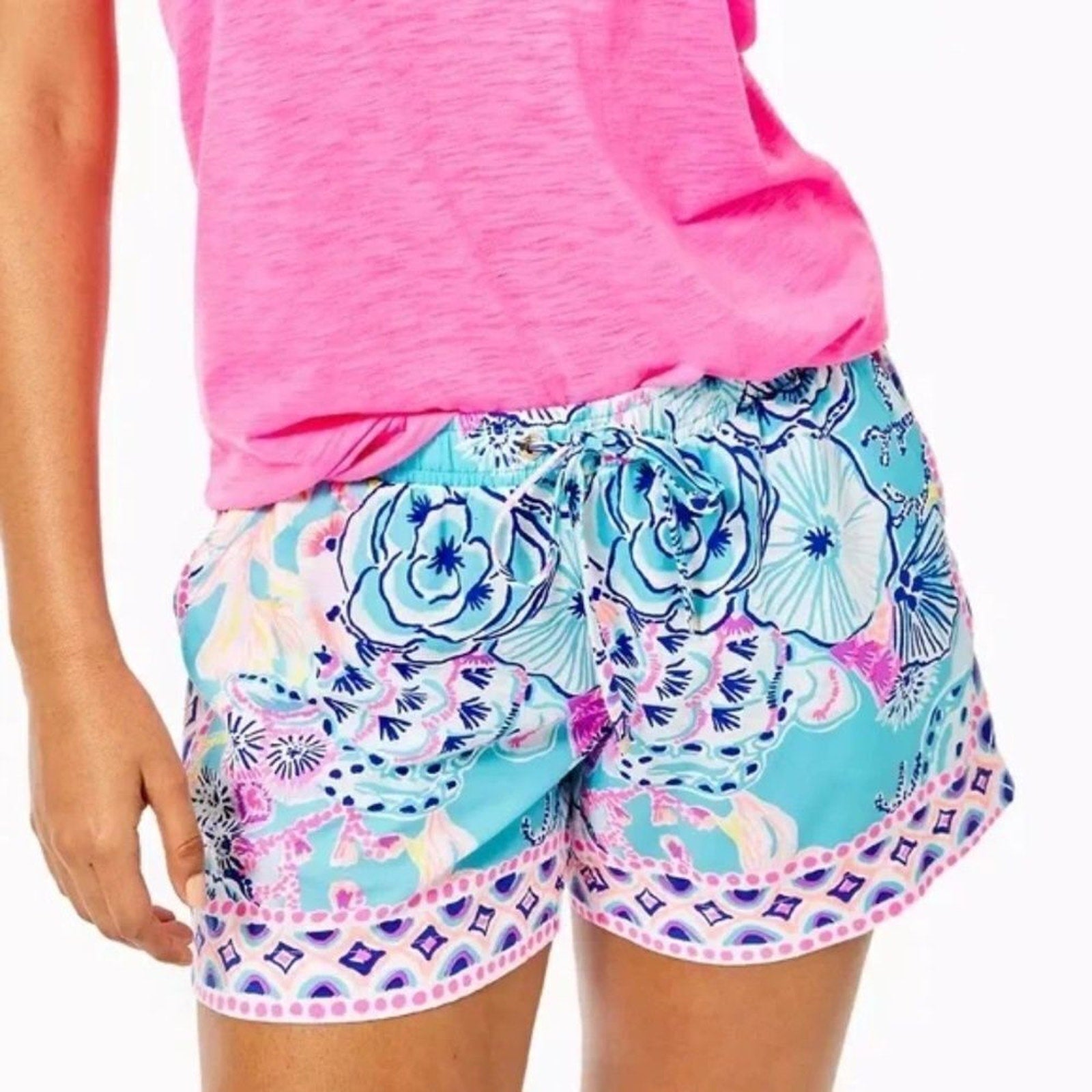 NEW Lilly Pulitzer 5” Katia Once Upon a Tide Shorts