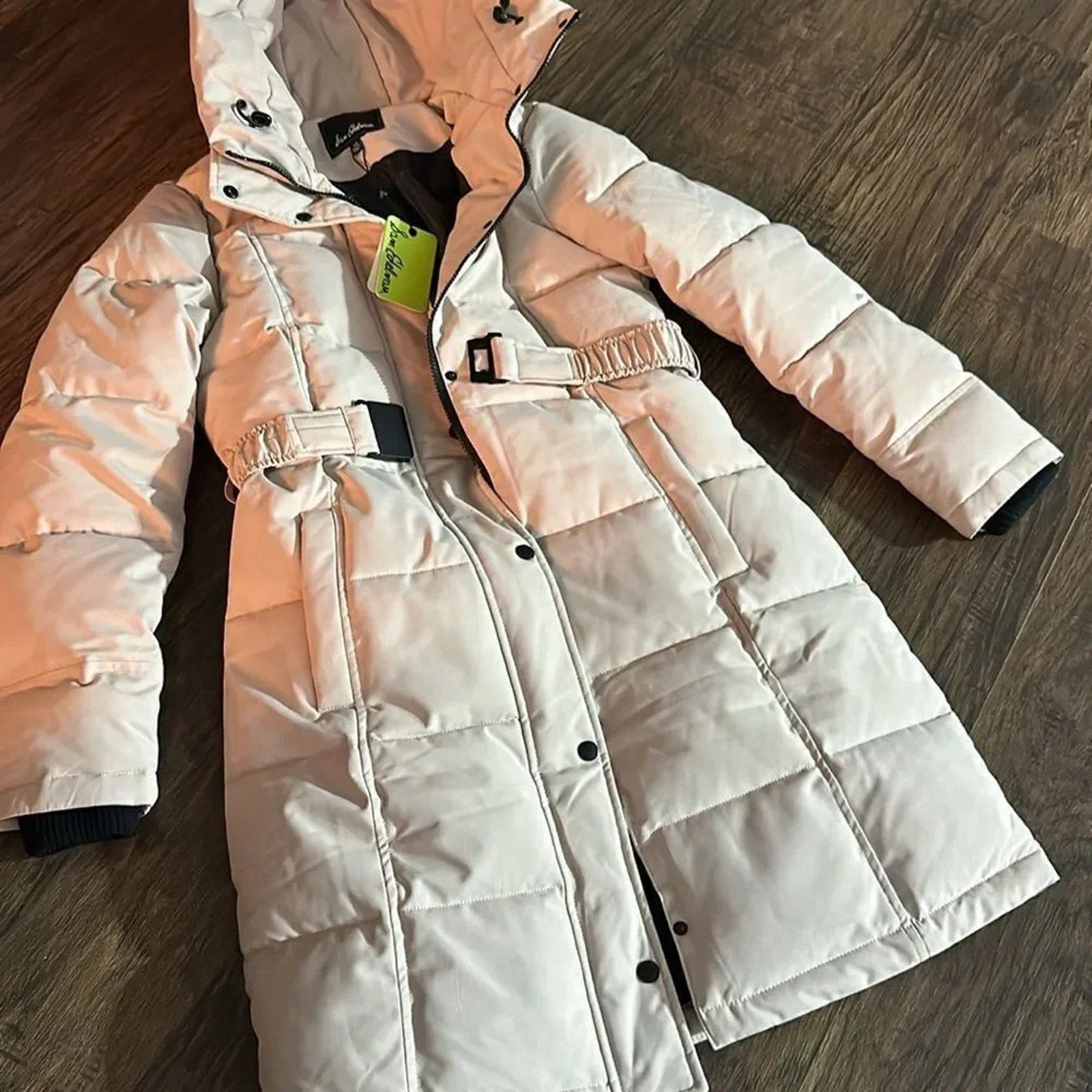 NWT SAM EDELMAN Hooded Belted Puffer Coat - size XS