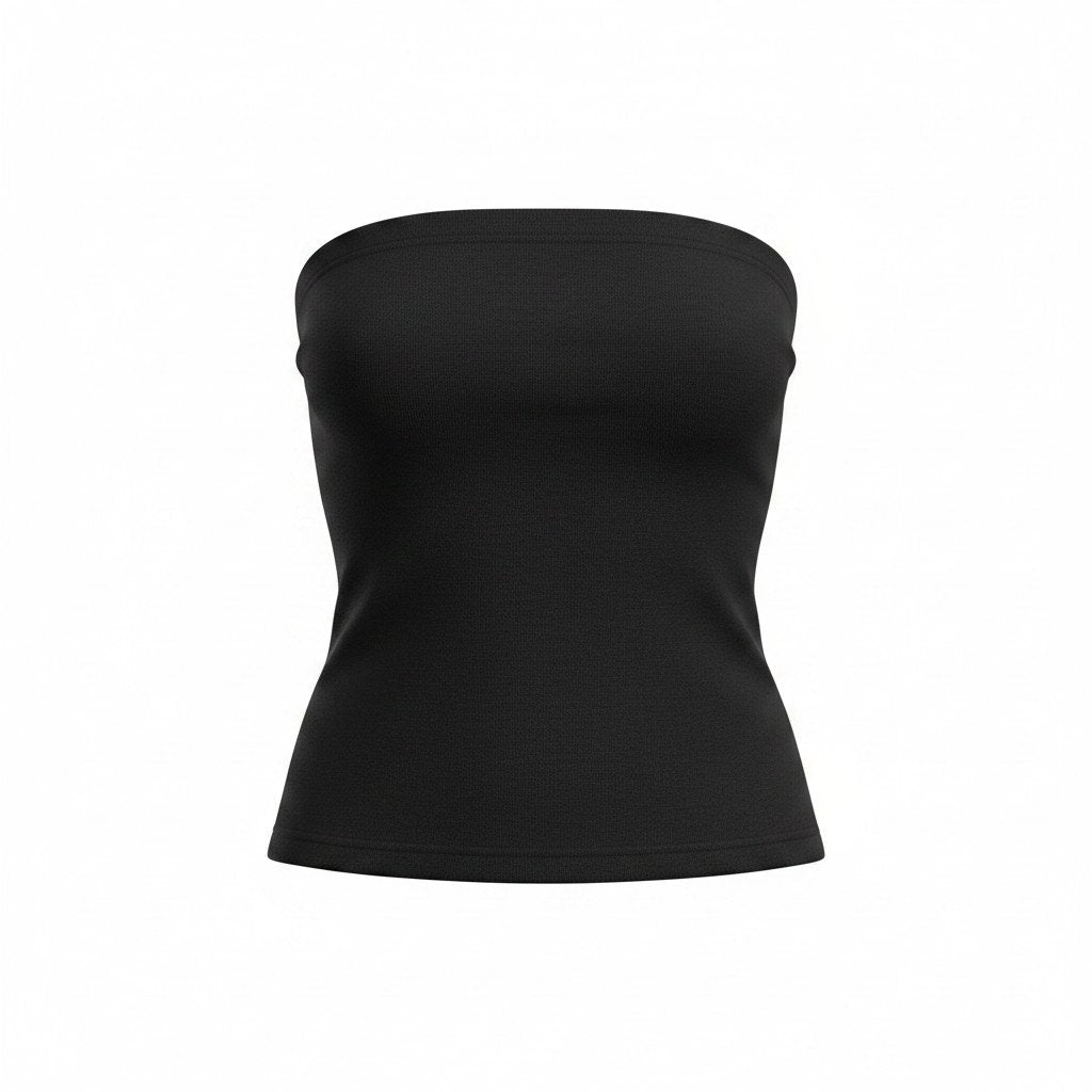 NWT VINCE WOOL BLEND STRAPLESS TOP BLACK - XL