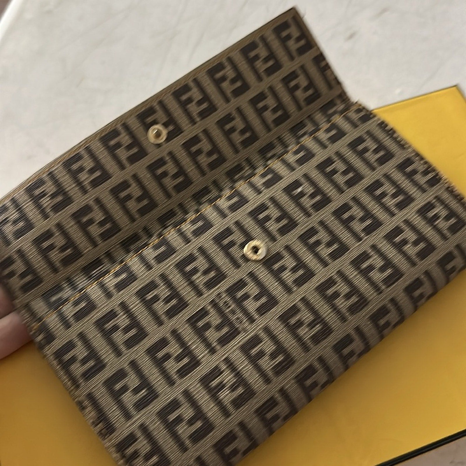 FENDI Zucca Canvas Wallet