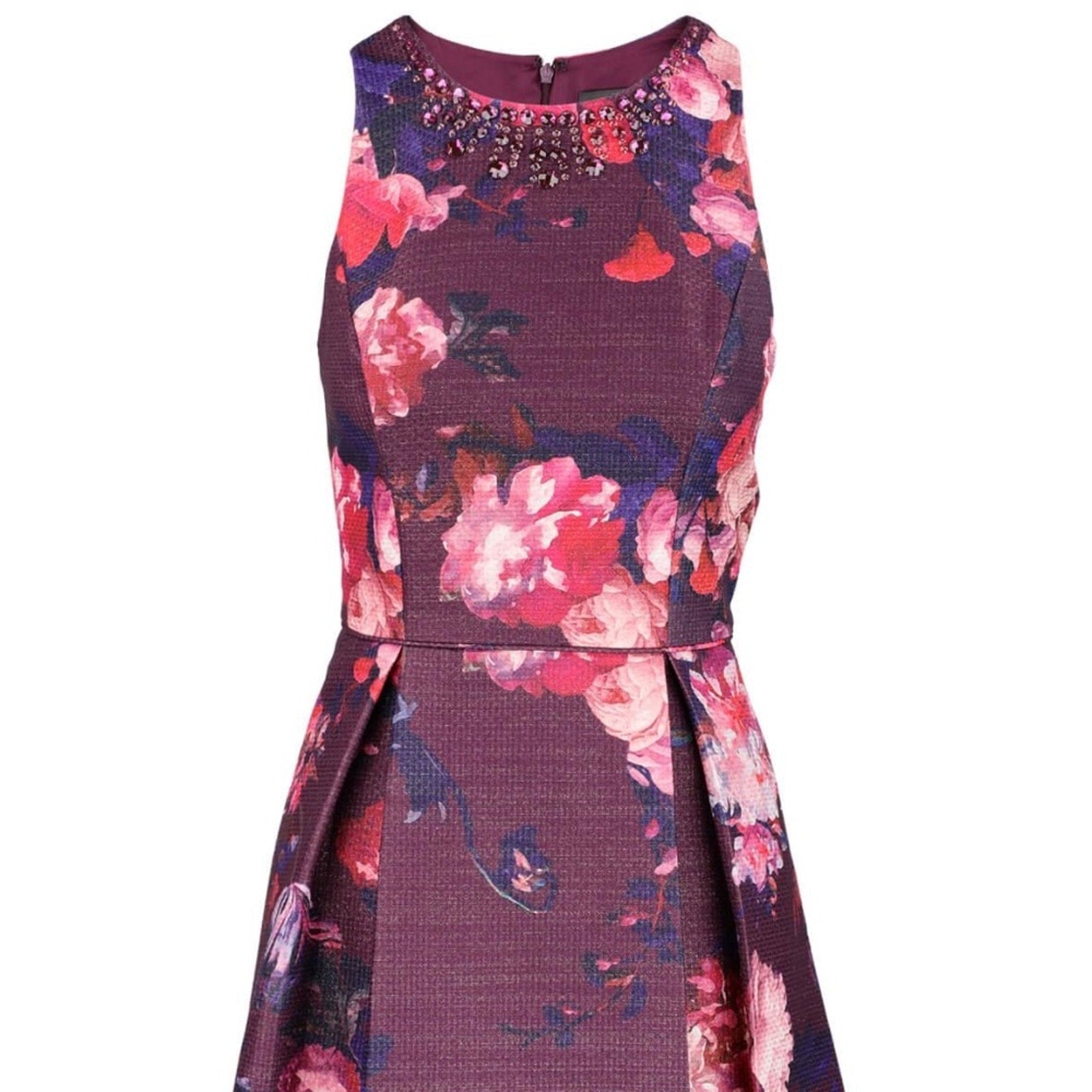 NWT Adrianna Papell Printed Woven Fit and Flare - size 14