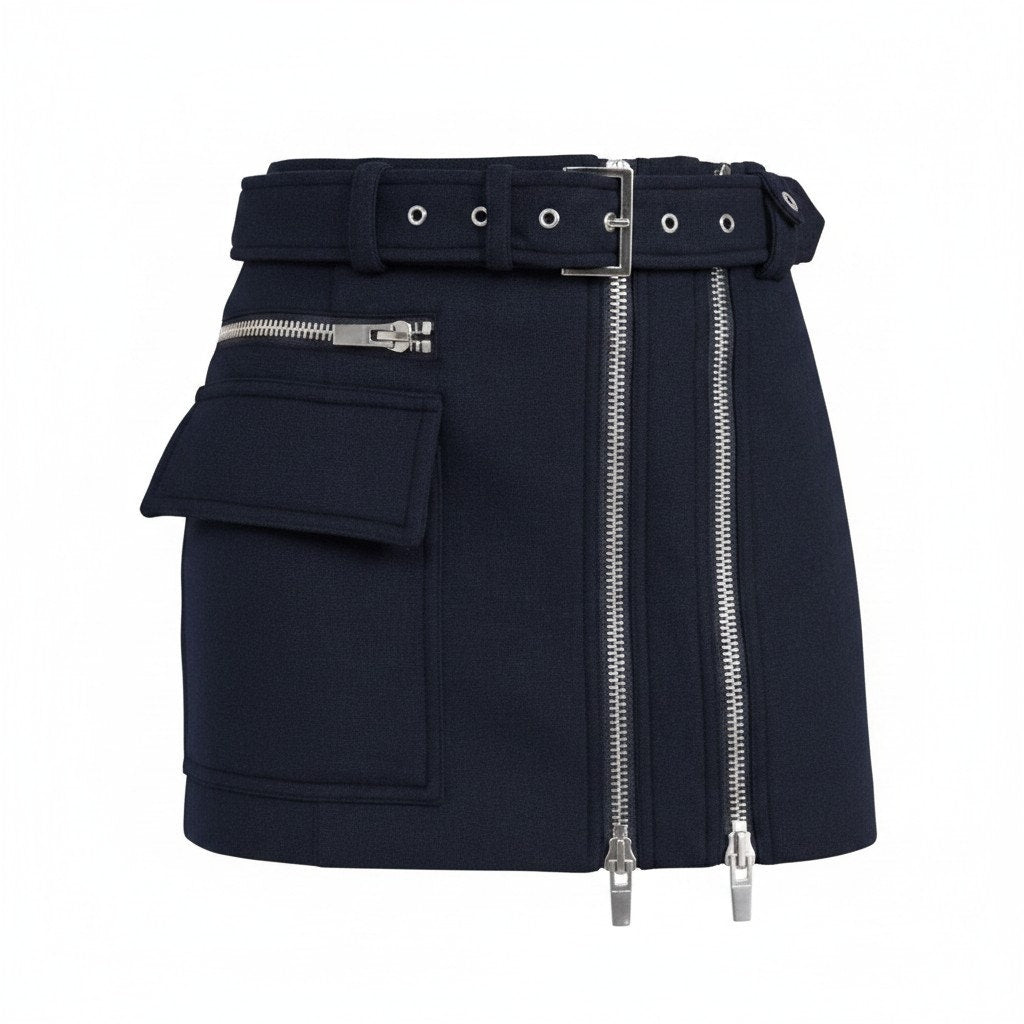 NWT A.L.C. Christian Skirt In Navy - 14