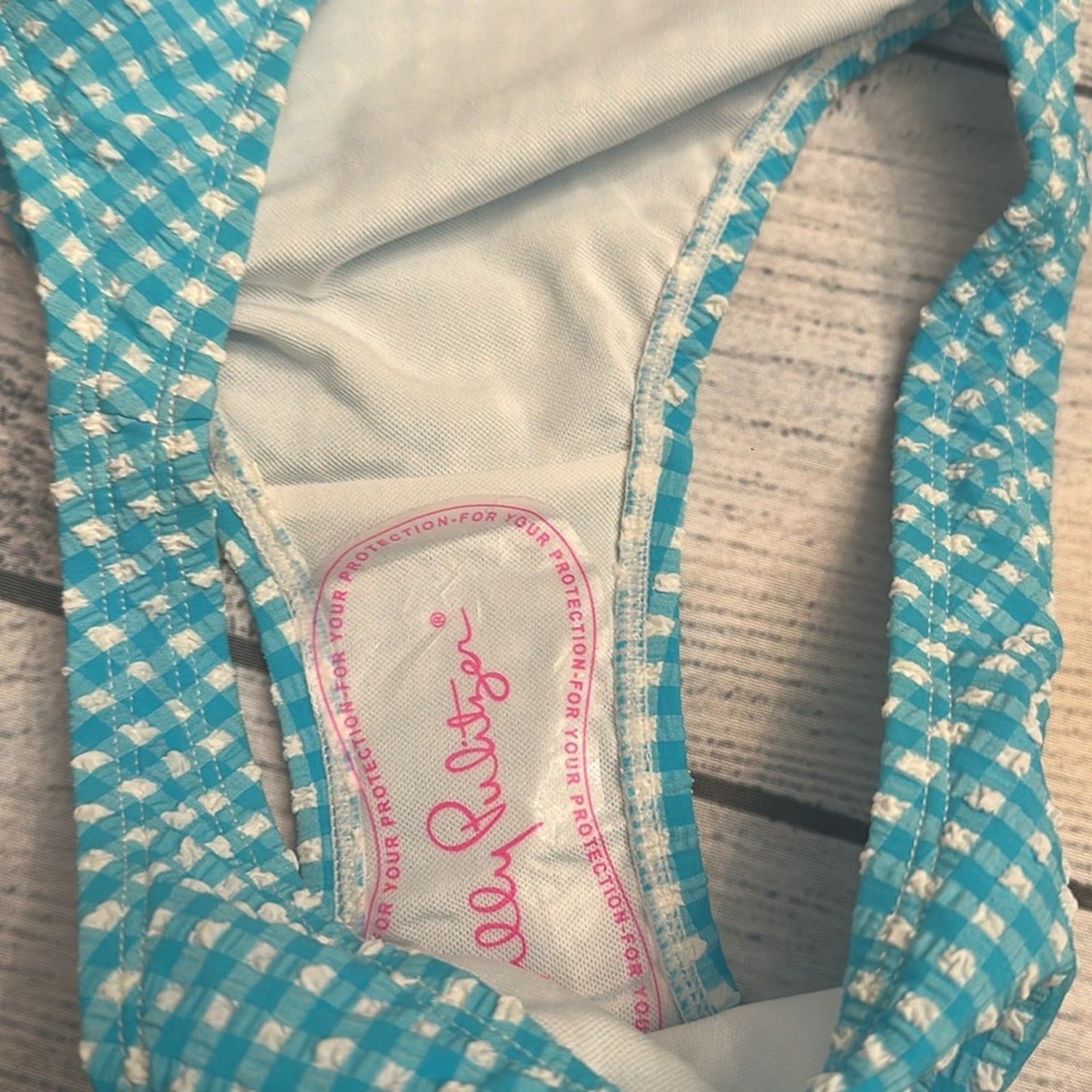 NEW Lilly Pulitzer Pico High-Cut Bikini Bottoms Women’s Striped Blue White - 2