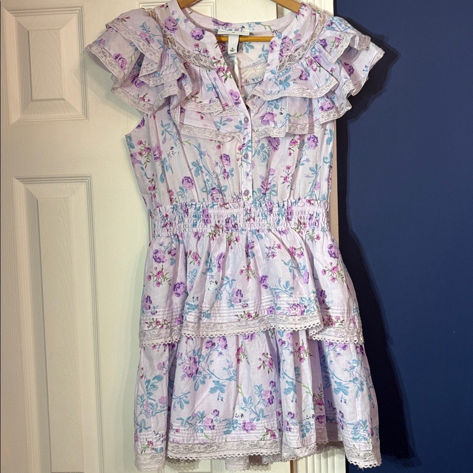 NWT LoveShackFancy X Target Lou double ruffle dress - size M