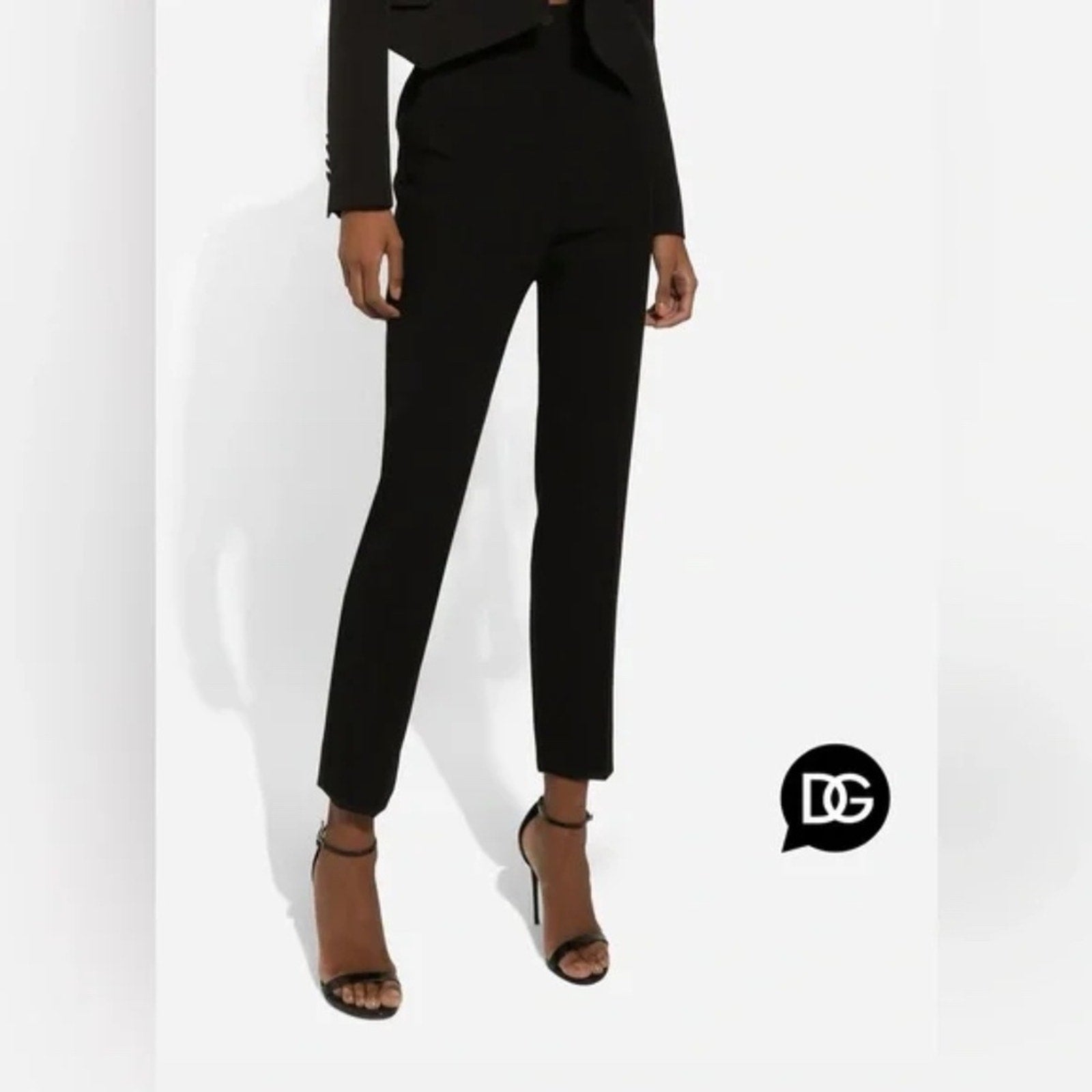 Dolce & Gabbana Stretch Wool Tailored Pants - size 40 (US 4)