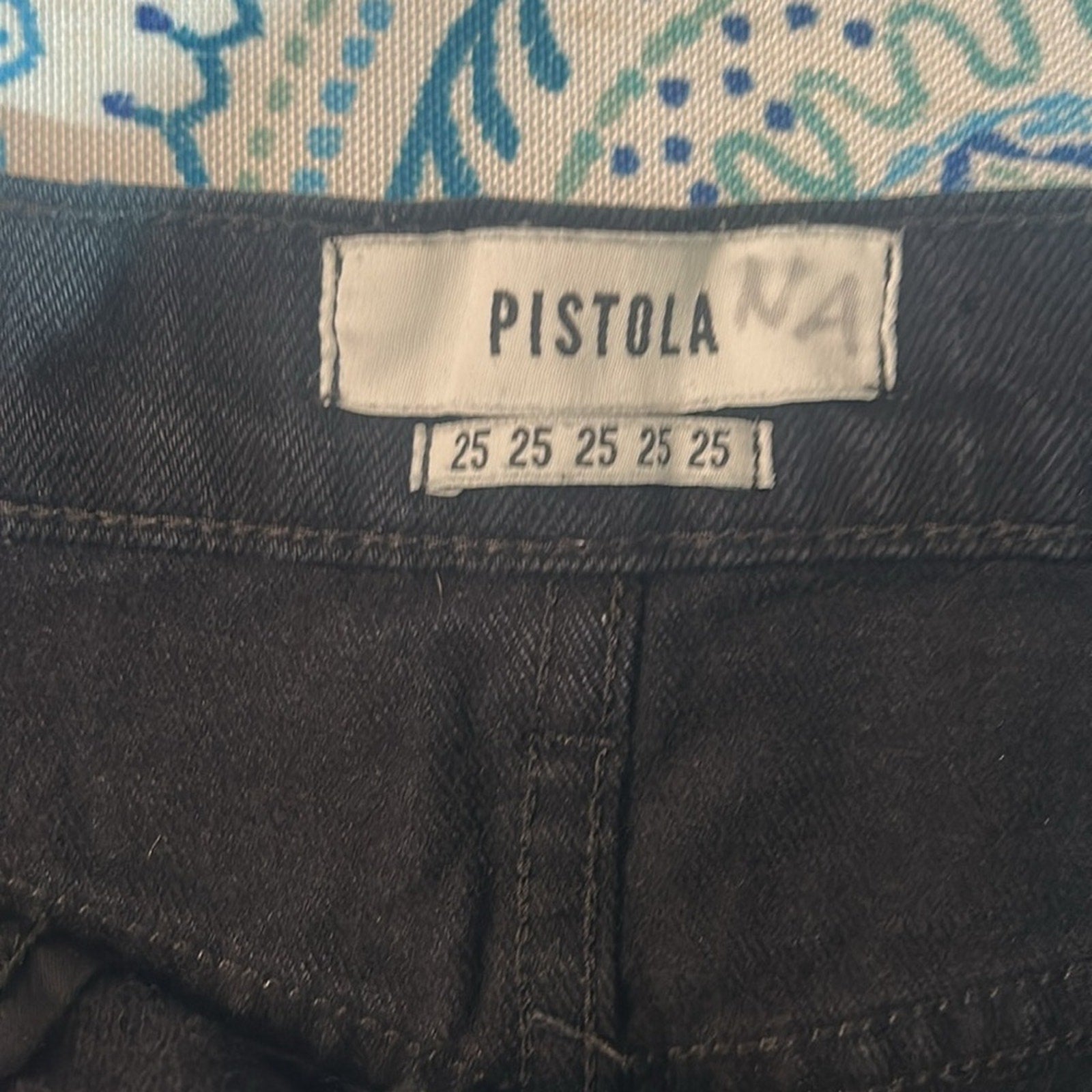 Pistola Black Gigi Distressed Low Rise Cutoff Denim Shorts - size 25