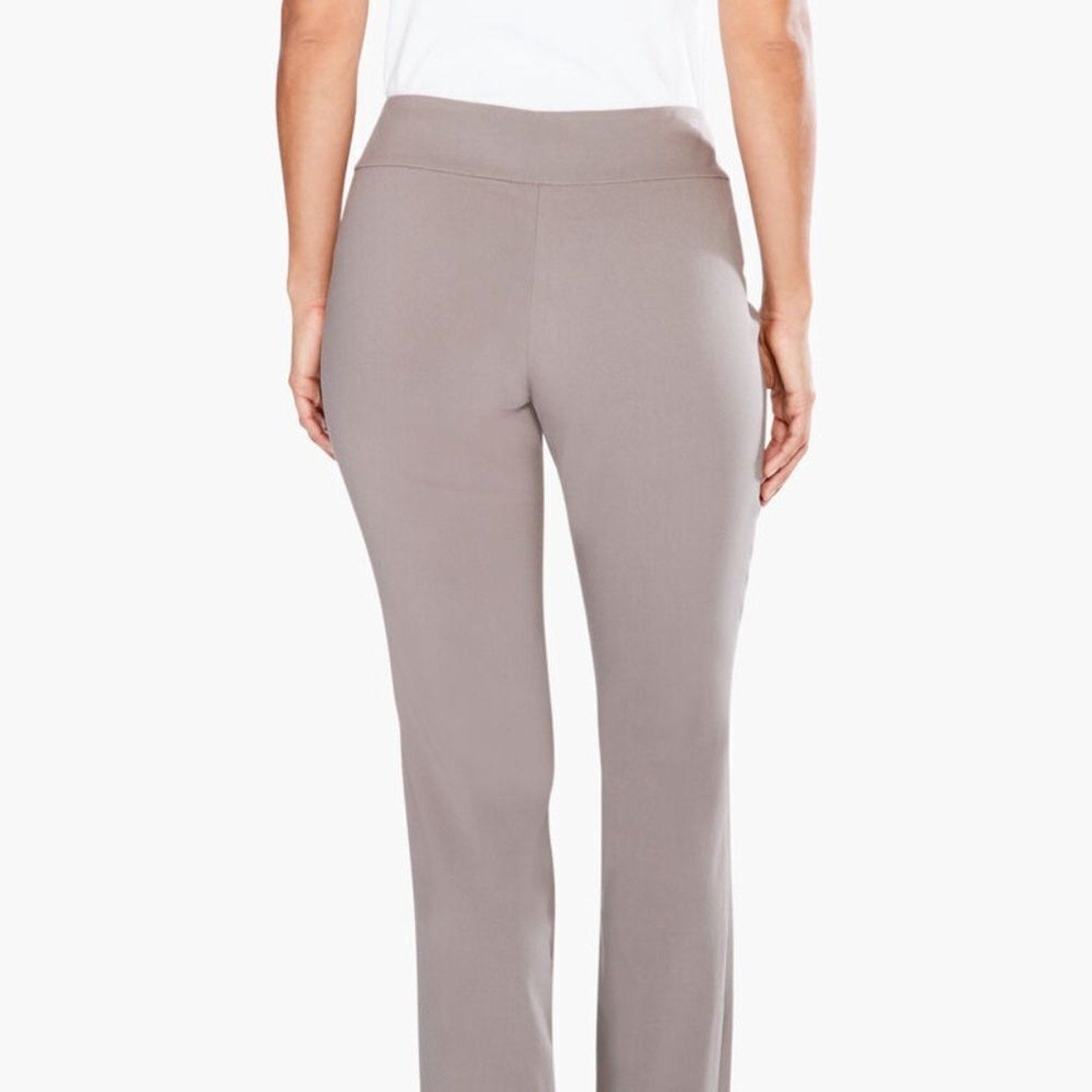 NWT Nic + Zoe Wonderstretch Straight Pant - Shiitake - size 2