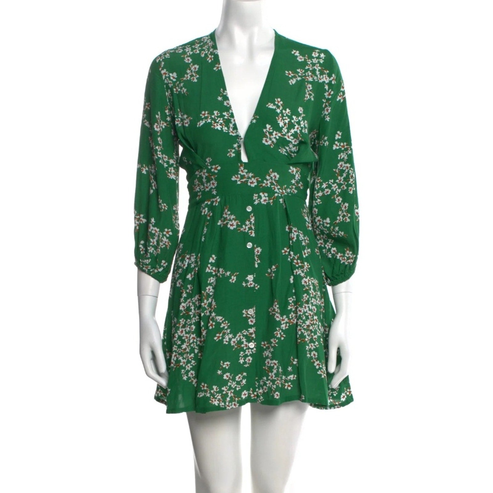 FAITHFULL THE BRAND Margot Dress in Cap Estel Floral - size 2