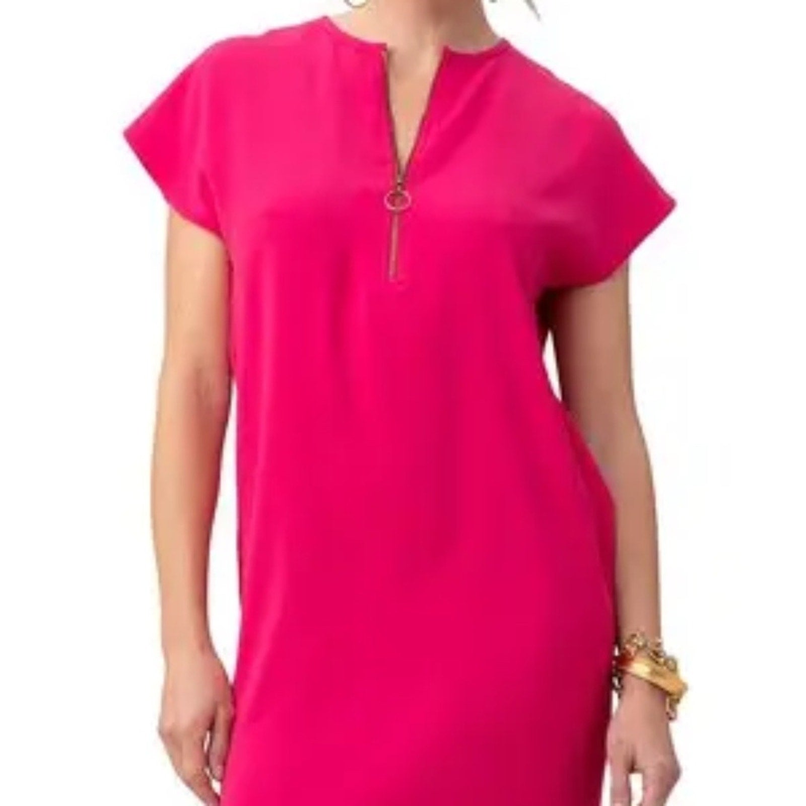 NWT TRINA TURK  Hasil Half-Zip Shift Minidress - size XS