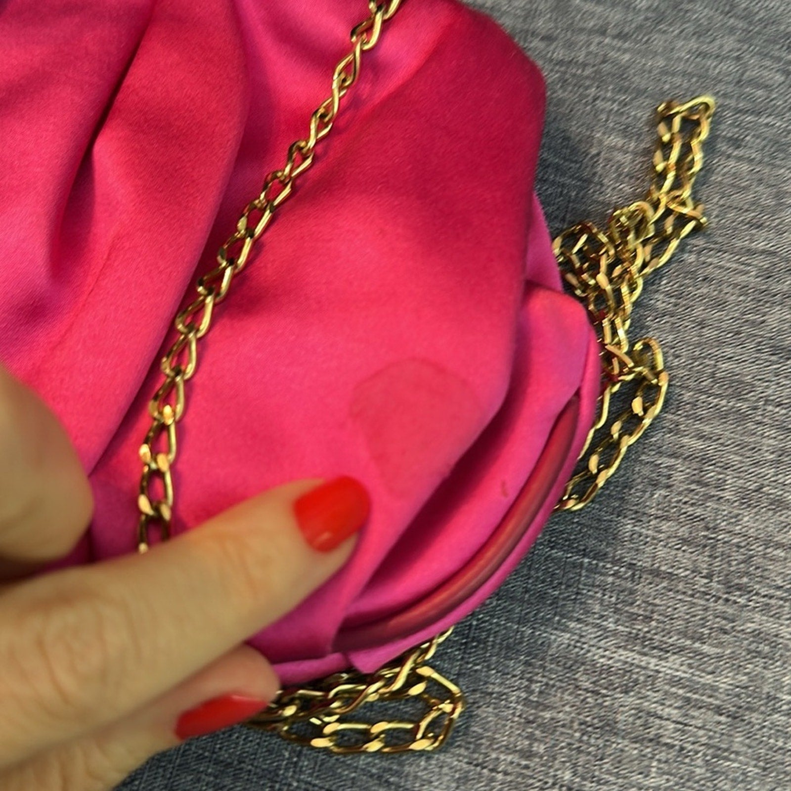 Start Weitzman Pink Clutch/Crossbody Bag