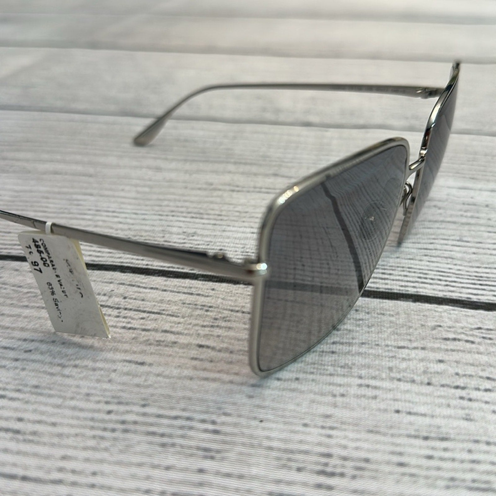 NEW Tom Ford Heather TF739 16B Silver Square Metal Sunglasses Frame 60-17-140