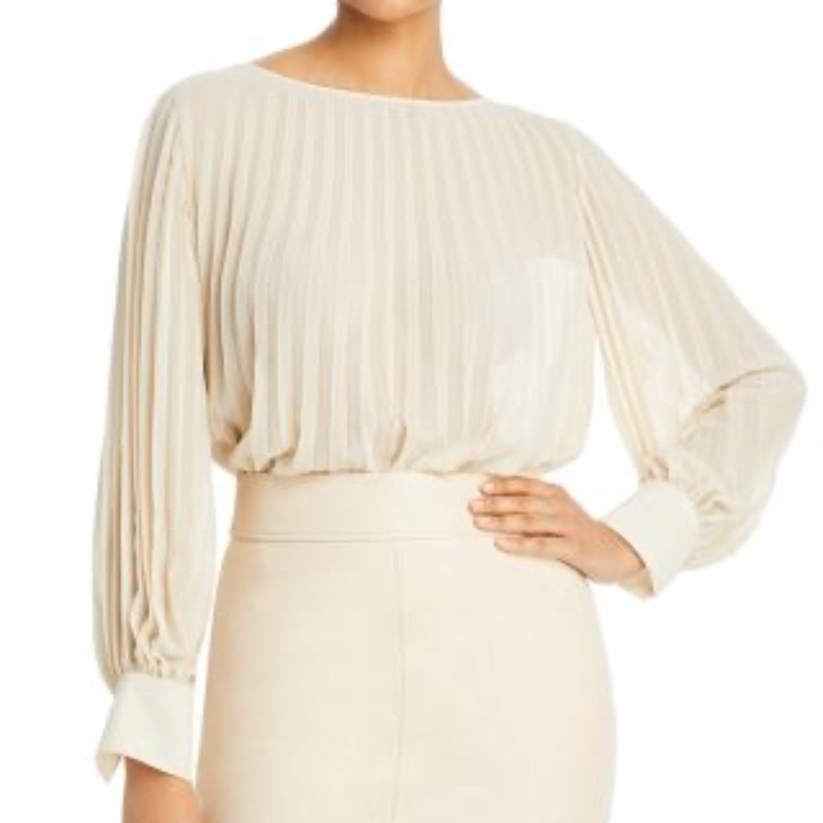 NWT BOSS Ipuna Pleated Blouse - size 10