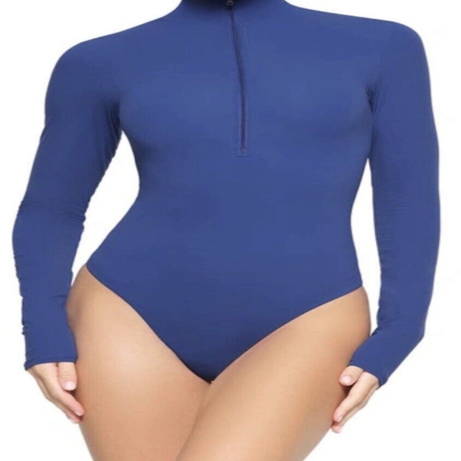 NWT SKIMS Fits Everybody Long Sleeve Zip-up bodysuit - size XL