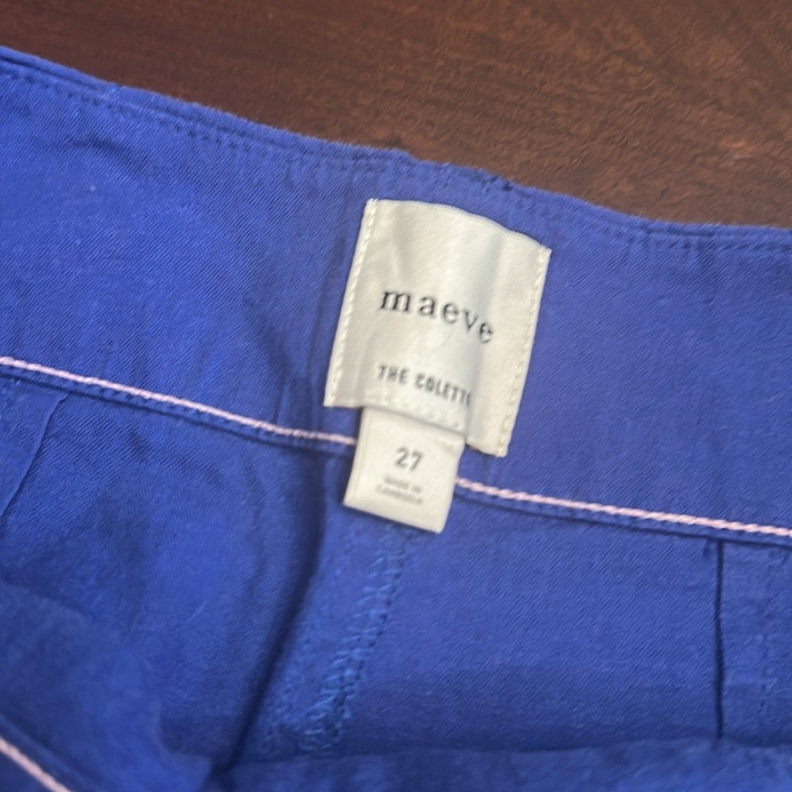 Maeve The Colette Wide-leg Pants in blue - size 27
