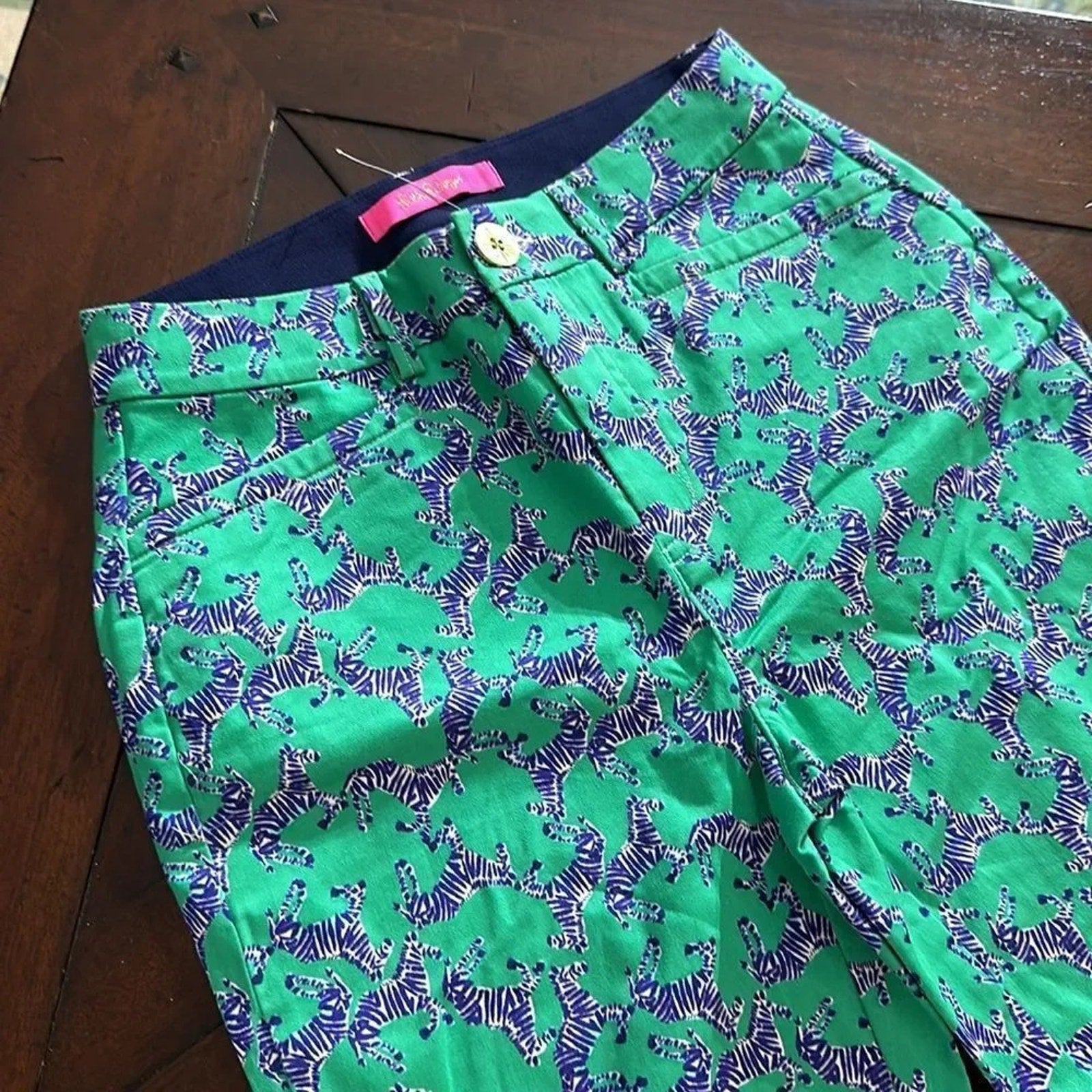NWT Lilly Pulitzer Kelly Stretch Pants Heebee Zeebees $148 Size 00