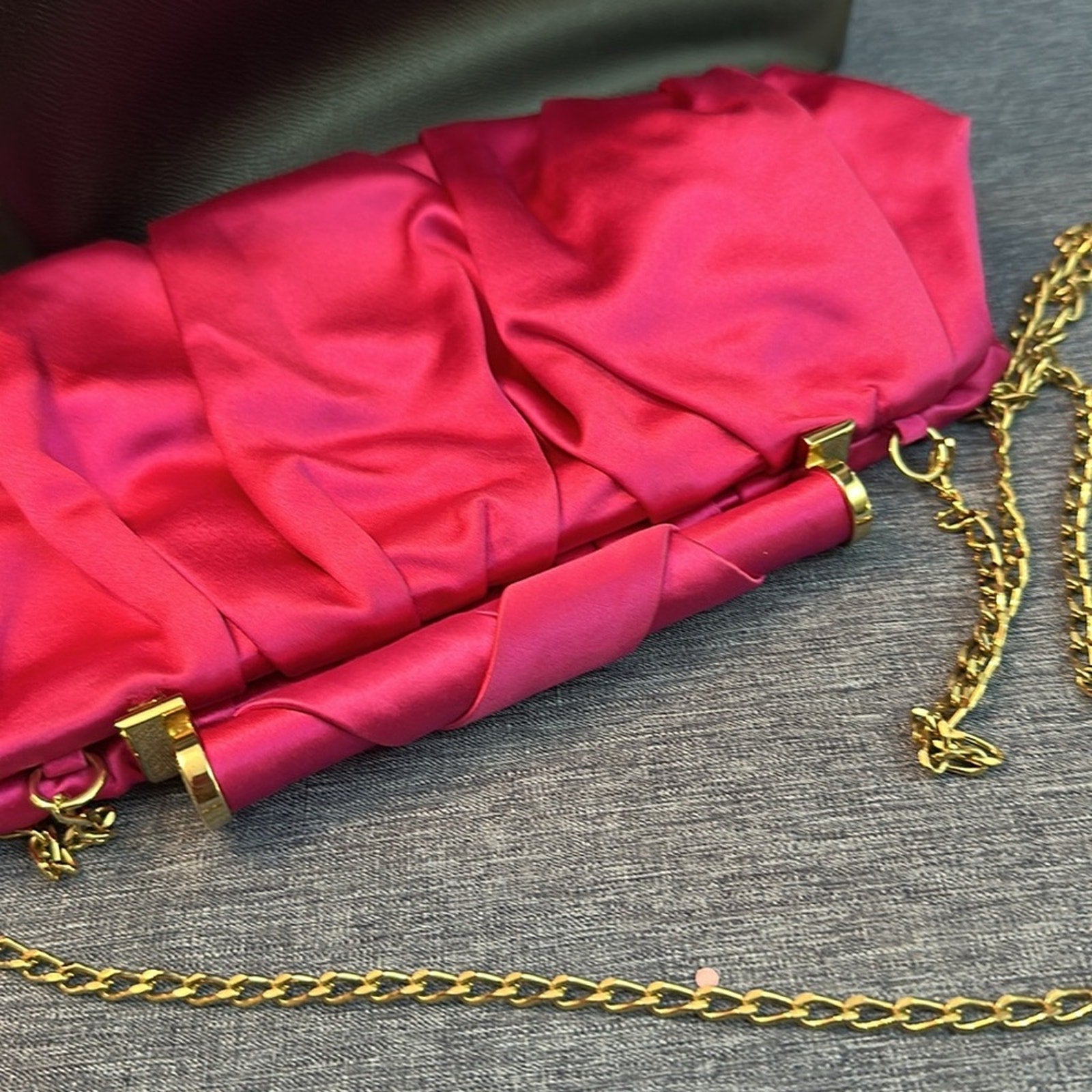 Start Weitzman Pink Clutch/Crossbody Bag