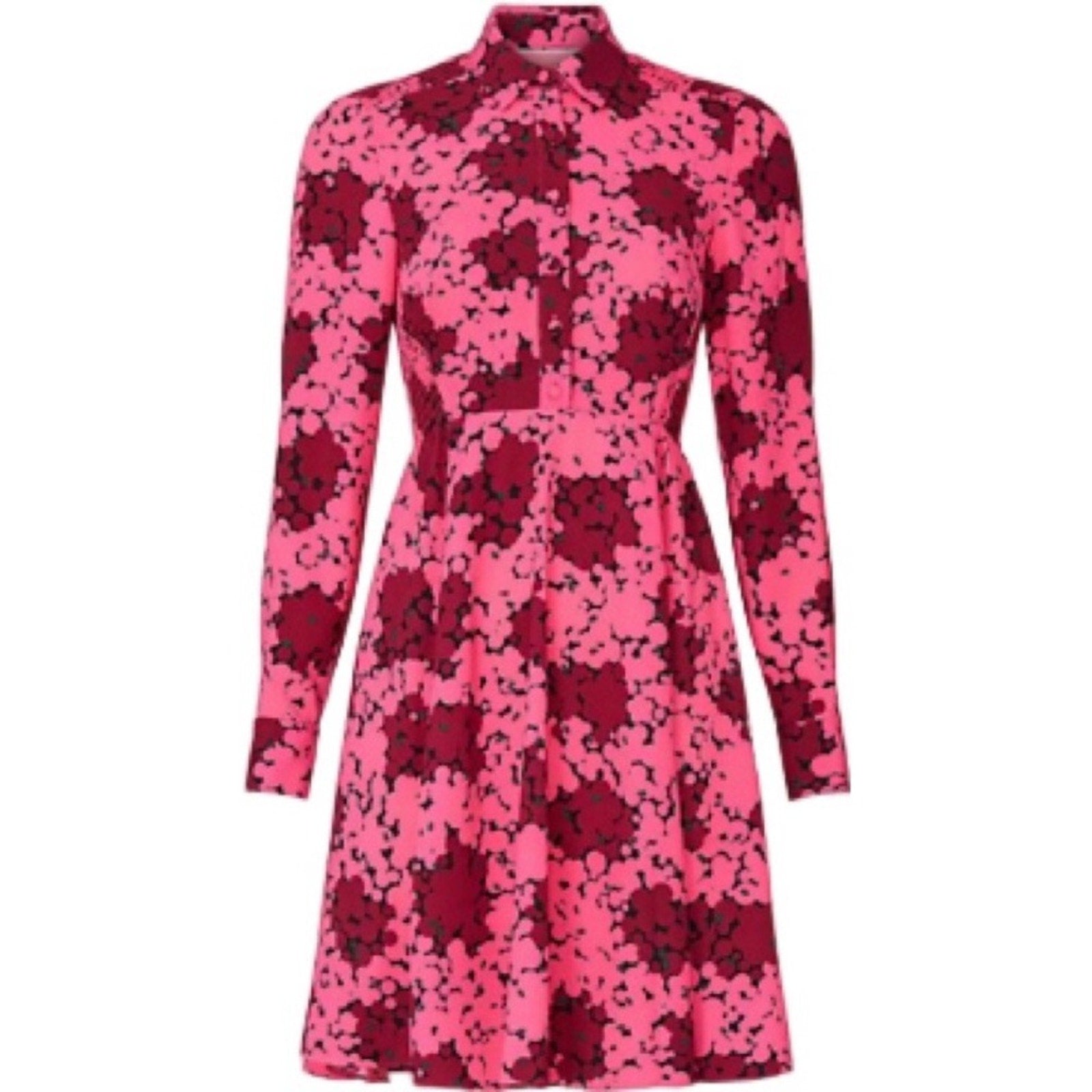 Kate Spade Pink Bubble Dot Smocked Dress - size 14