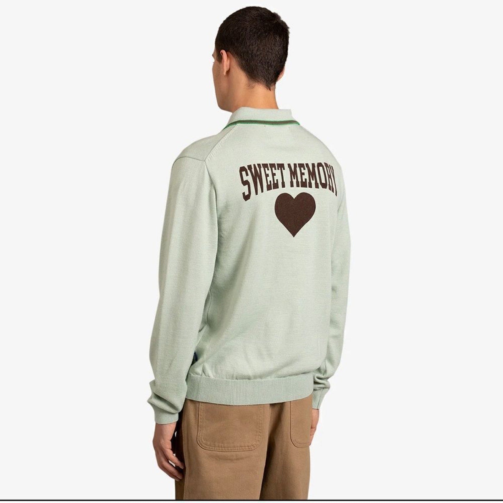 NEW Awake NY
Sweet Memory Knit wool Polo Mint - size XL