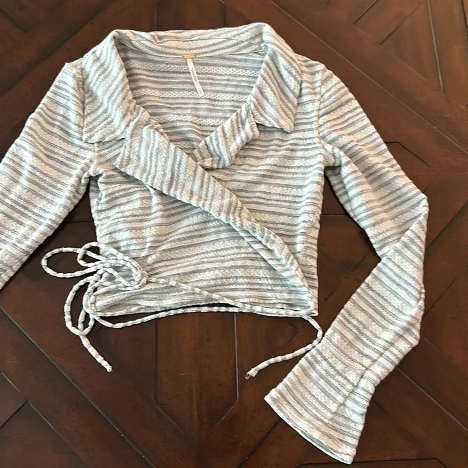 Free People Eloise Wrap Long sleeve top - size small