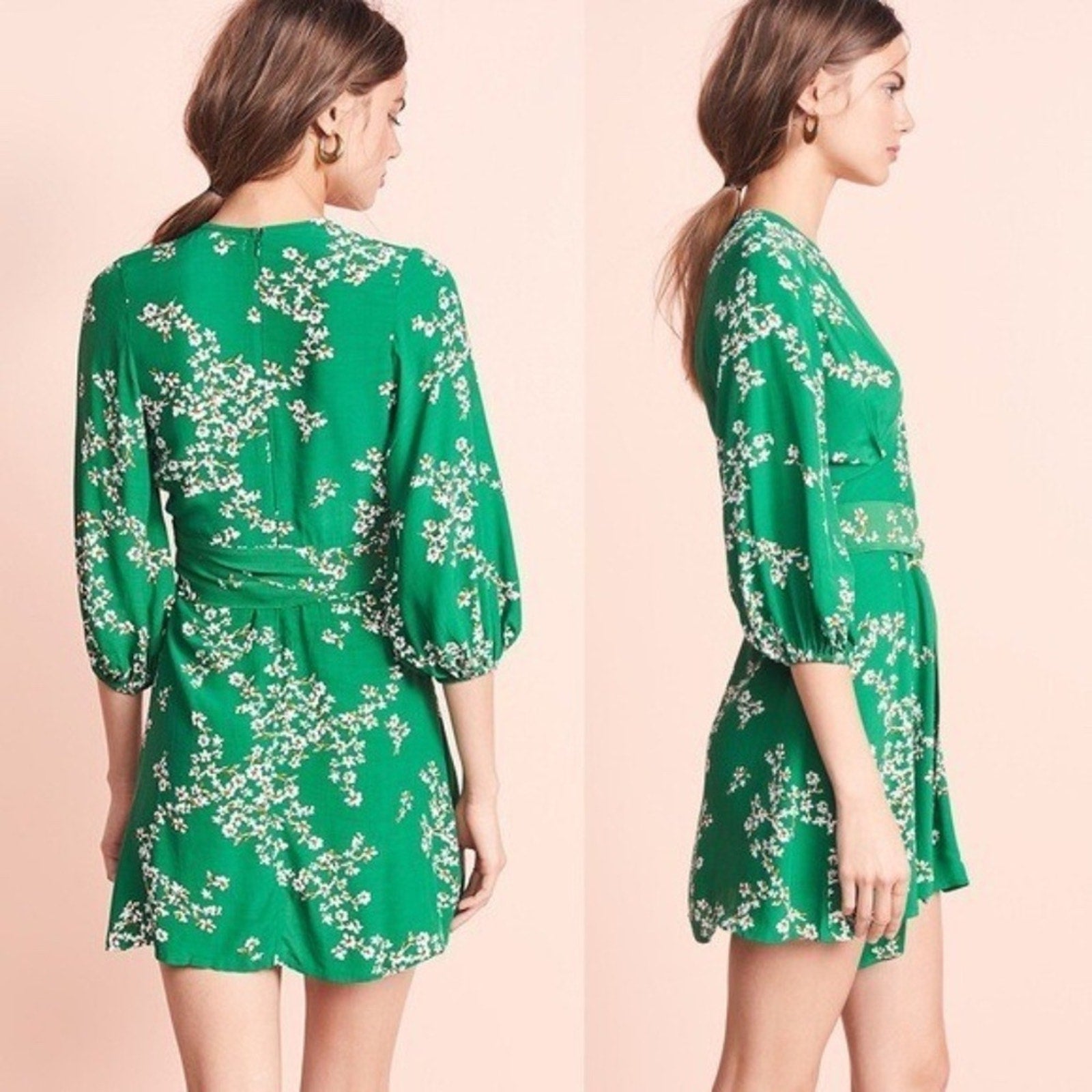 FAITHFULL THE BRAND Margot Dress in Cap Estel Floral - size 2