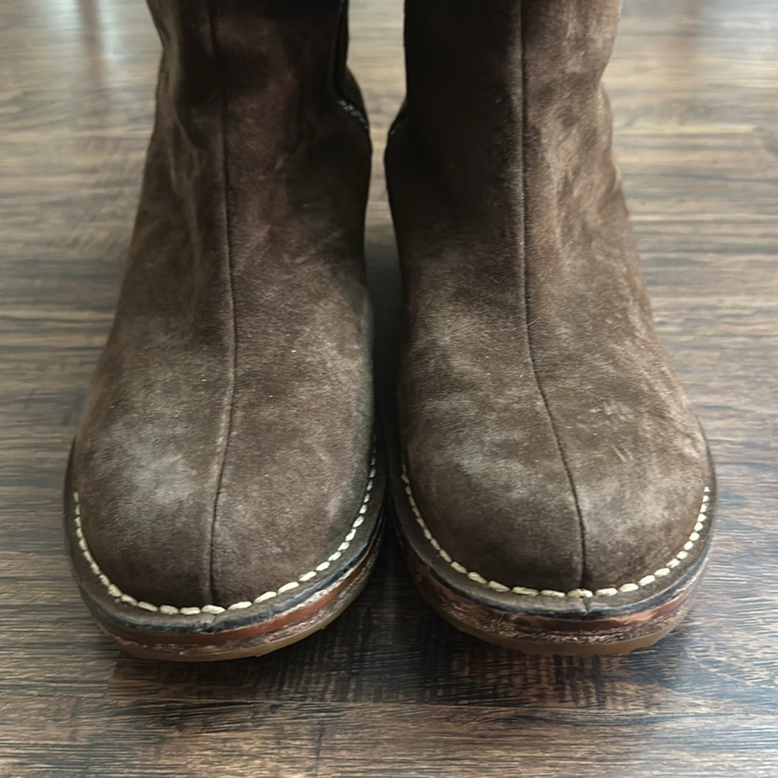 UGG Kiera Suede Sheepskin Tan Bohemian Fringe Studded Embroidered Boots - RARE