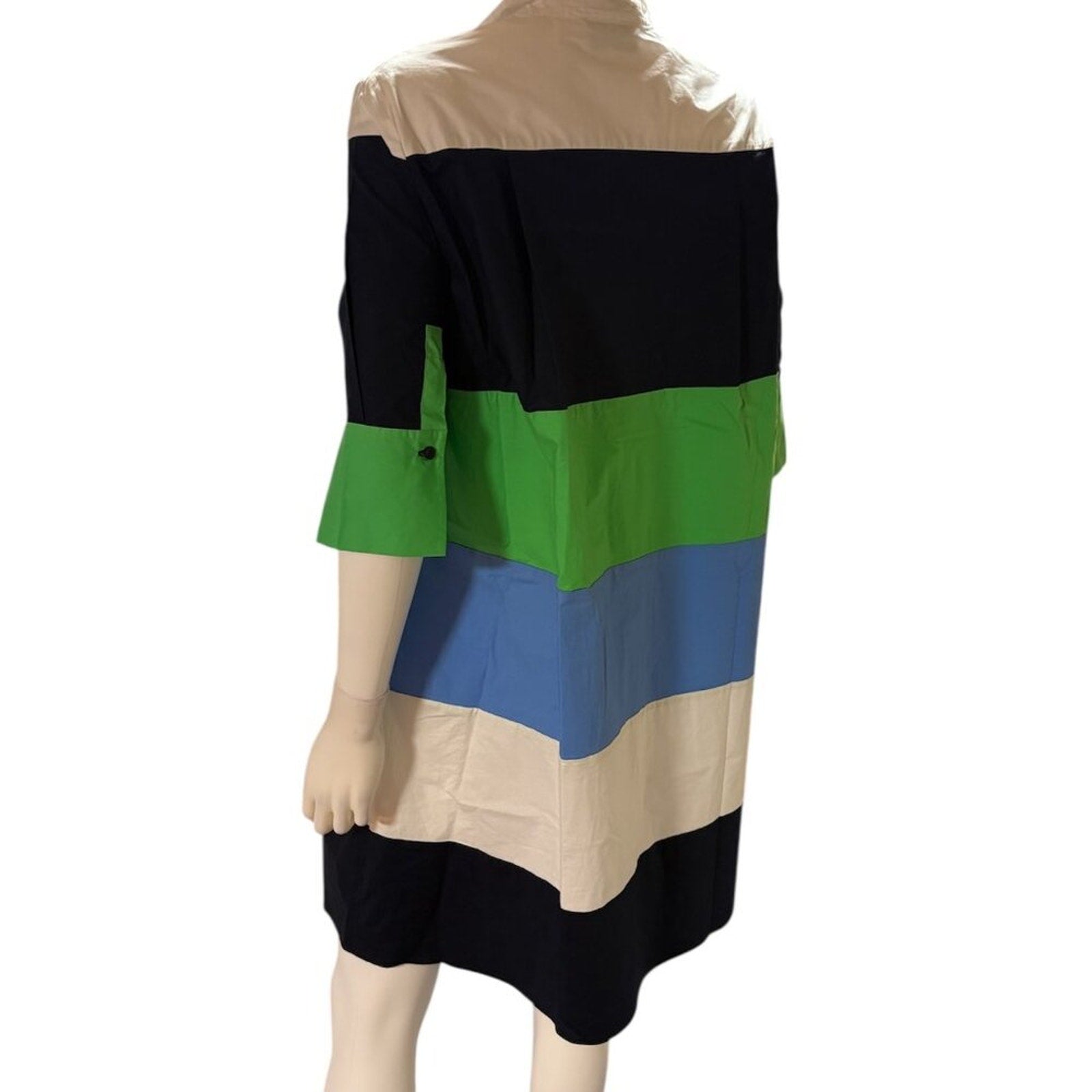 Vilagallo x Nina Raynor Color Block Shirt Dress - 40 (US 8)