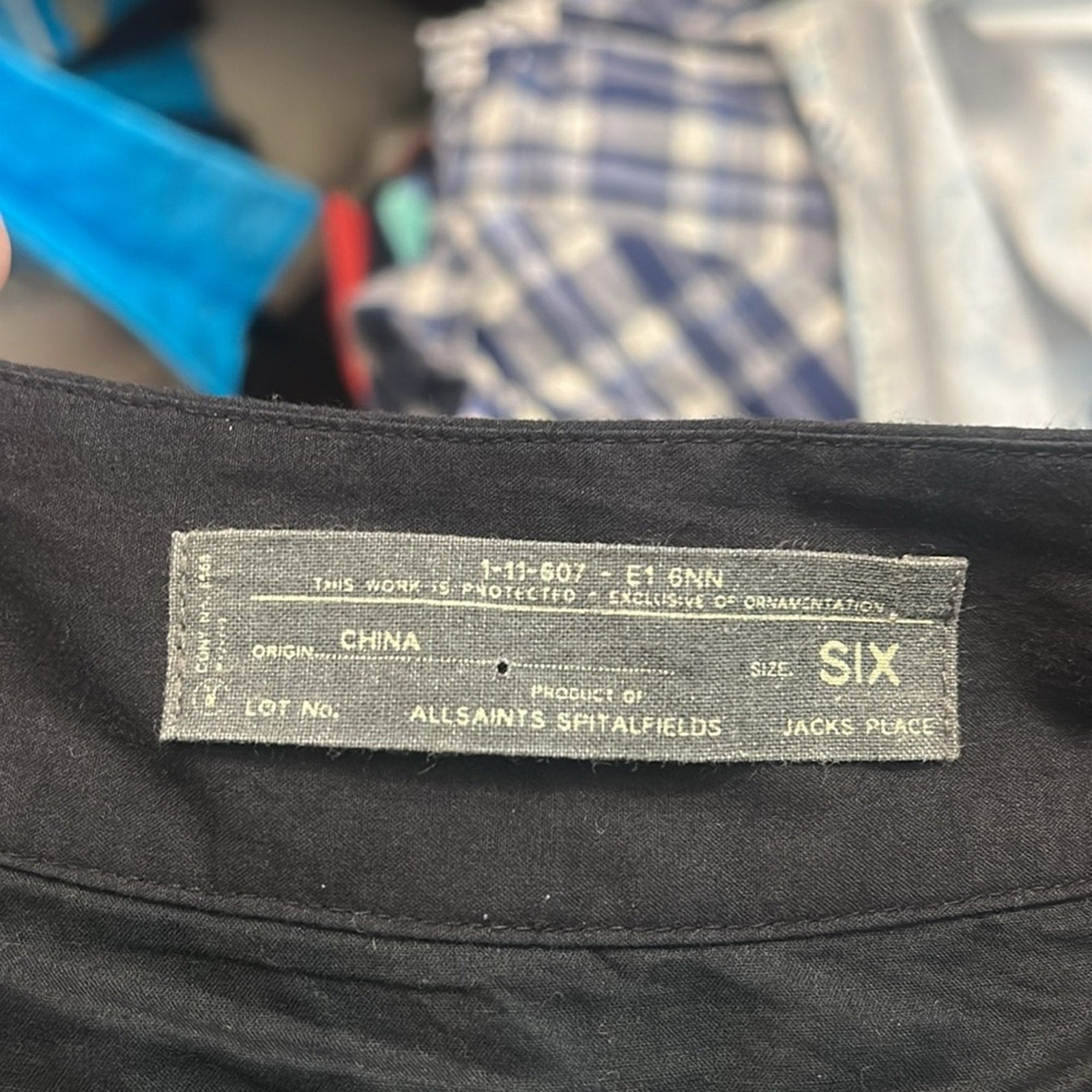 All Saints vintage black balloon skirt size 6