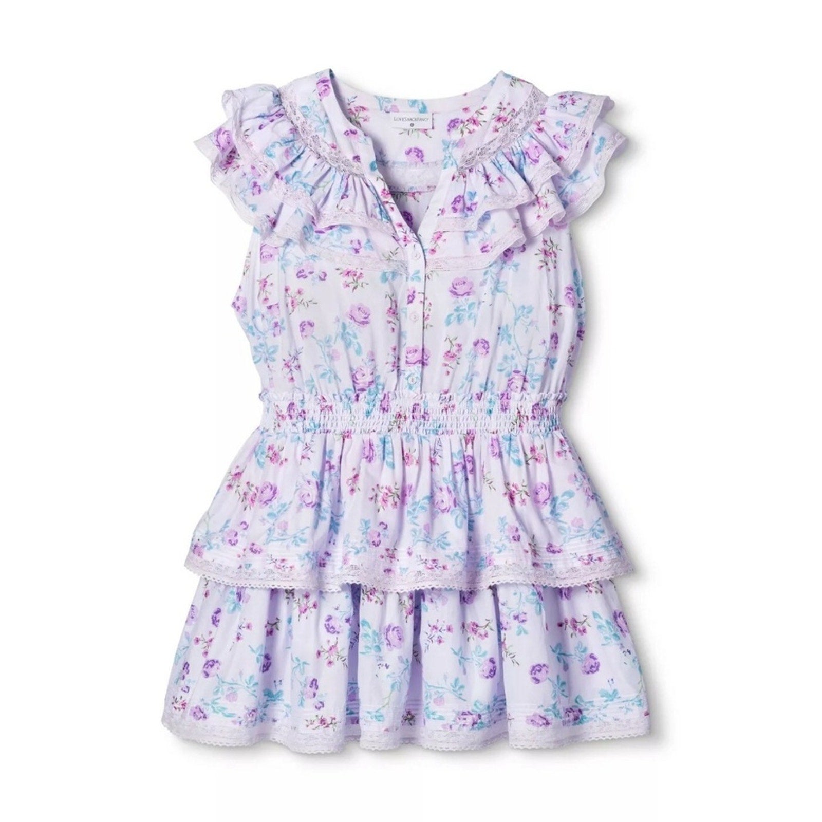 NWT LoveShackFancy X Target Lou double ruffle dress - size M