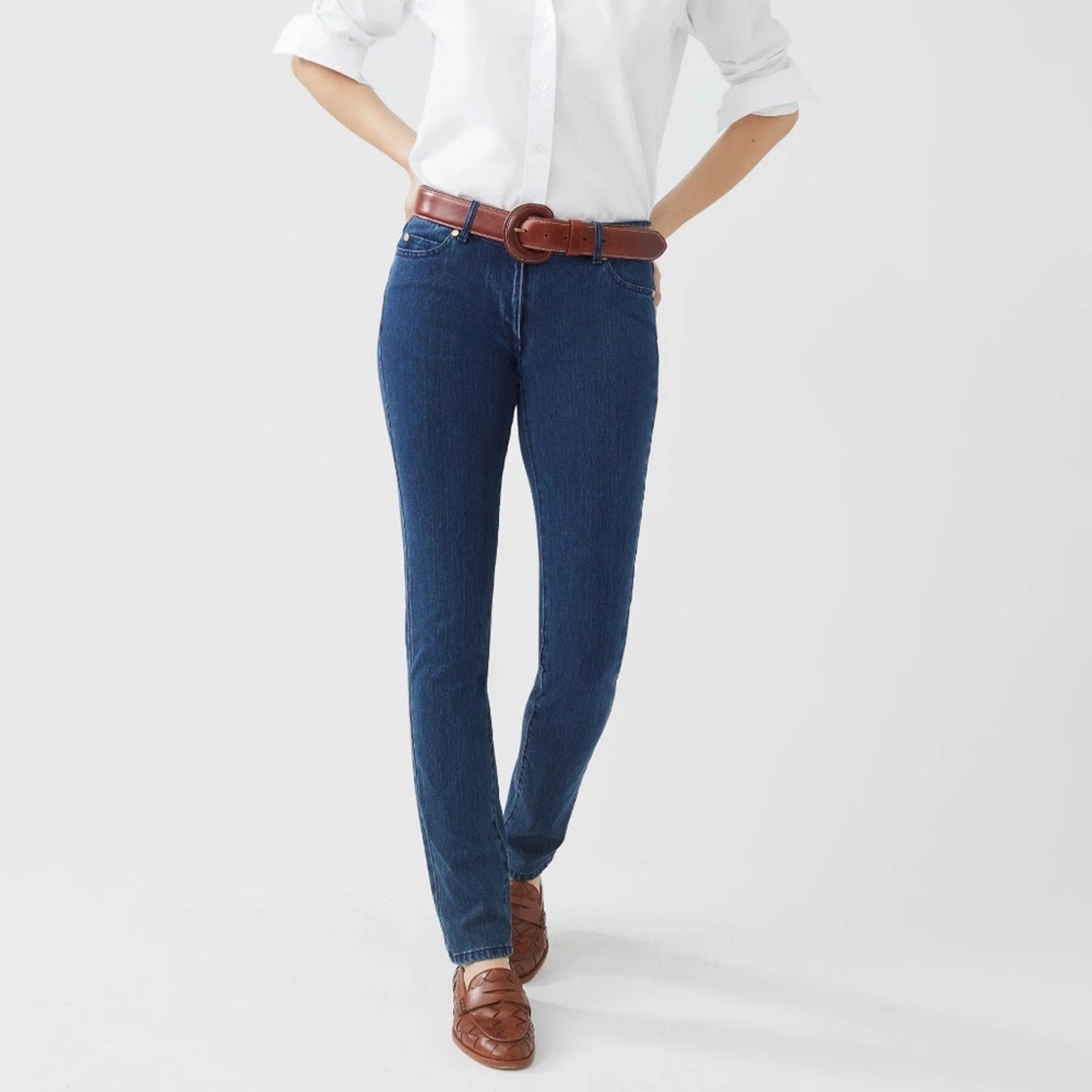 J. McLaughlin Lexi Jeans Stretch Slim Fit Mid Rise - size 6