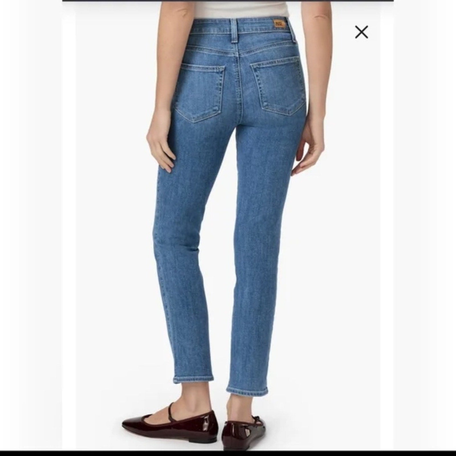 NWT PAIGE Hoxton Cropped Slim-fit Jeans In Katannia - size 25