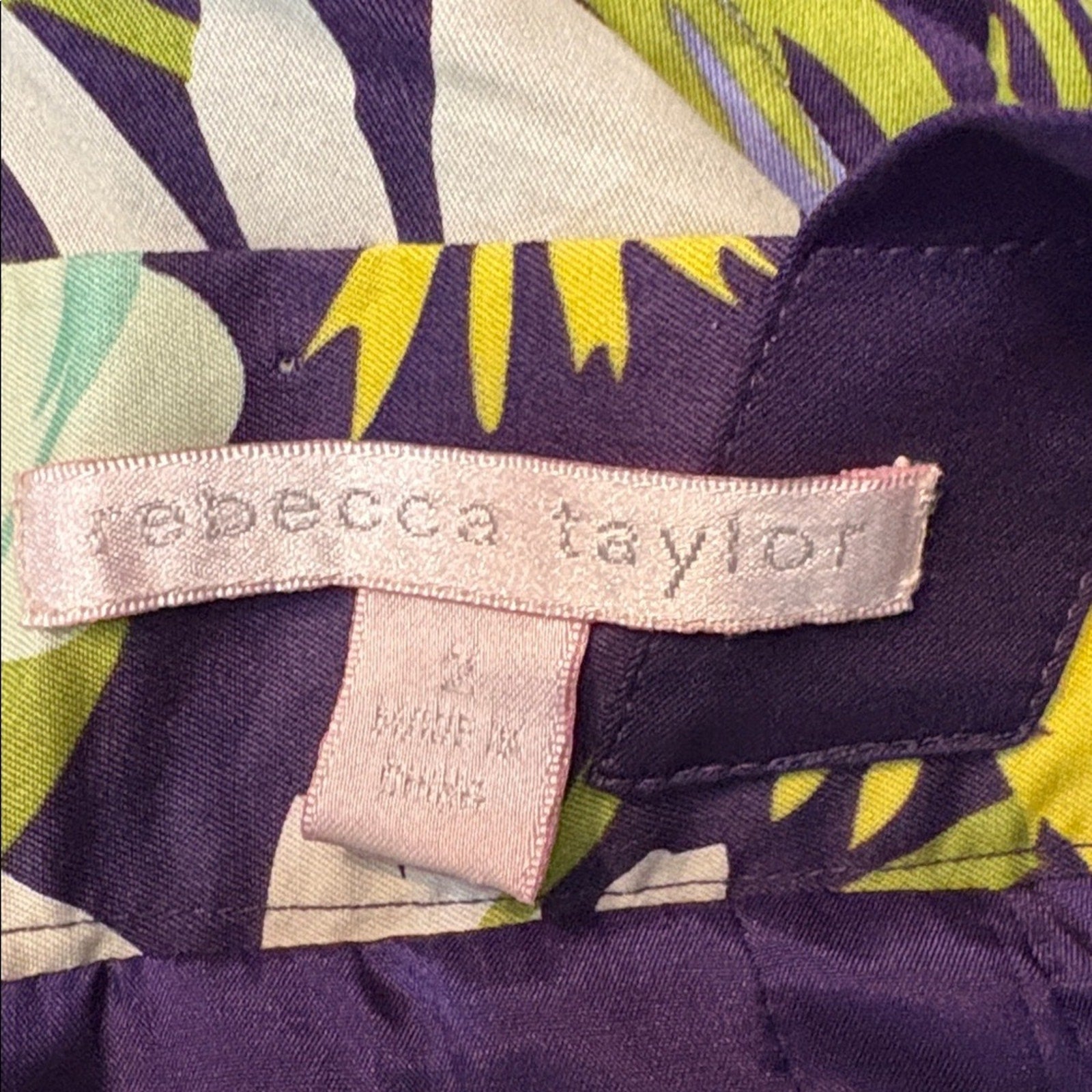 Rebecca Taylor Purple floral dress - size 2