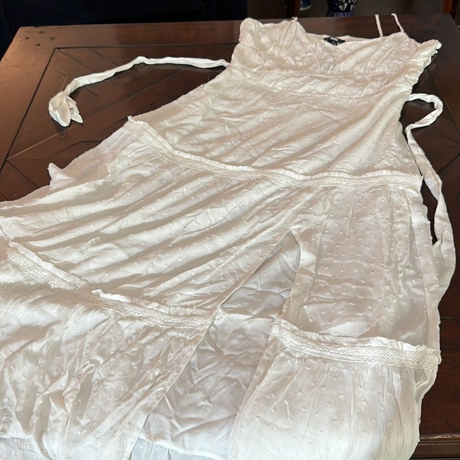 NWT Paige Inesa Midi Dress in White - size large