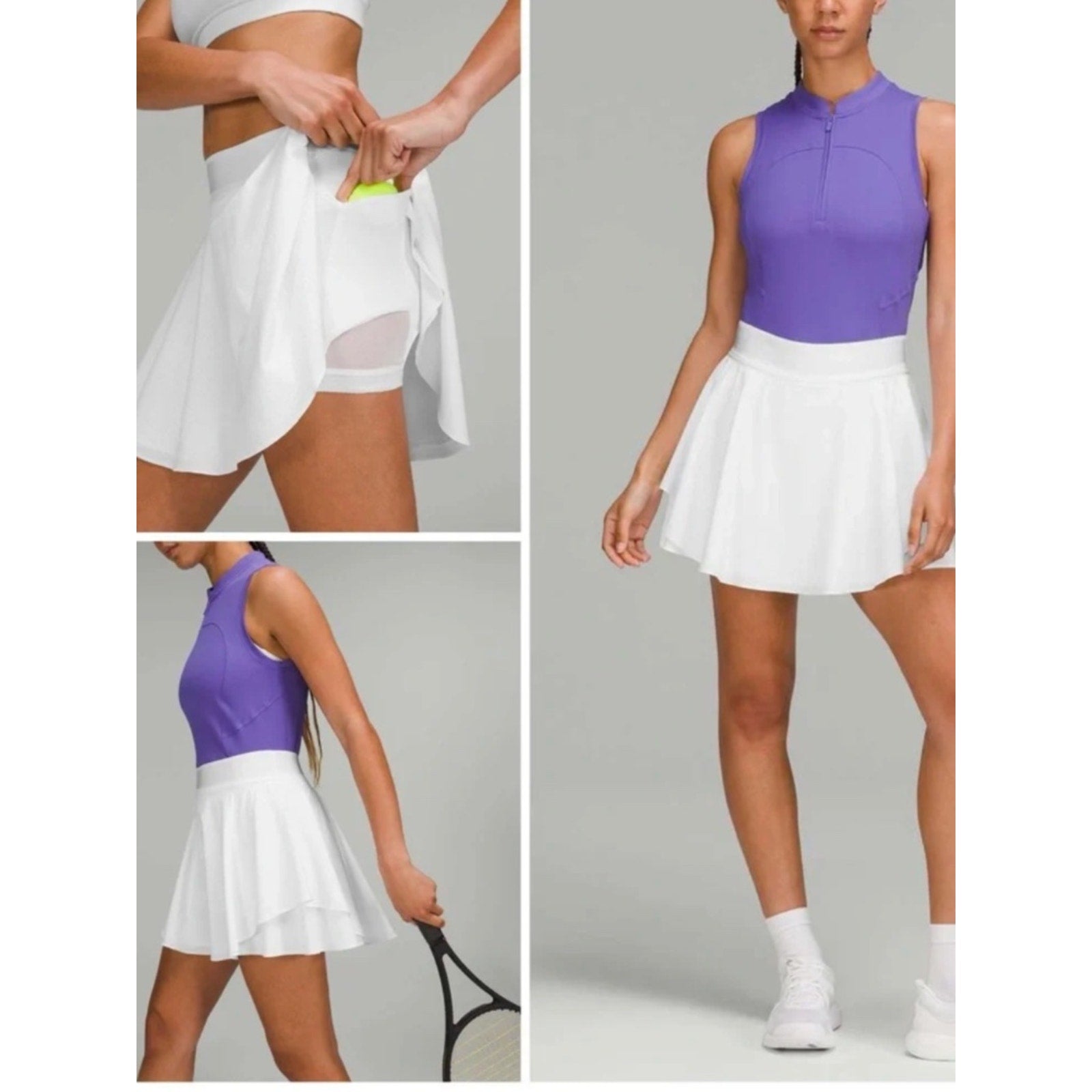 Lululemon Court Rival Perforated High-Rise Skirt - 6 🌟