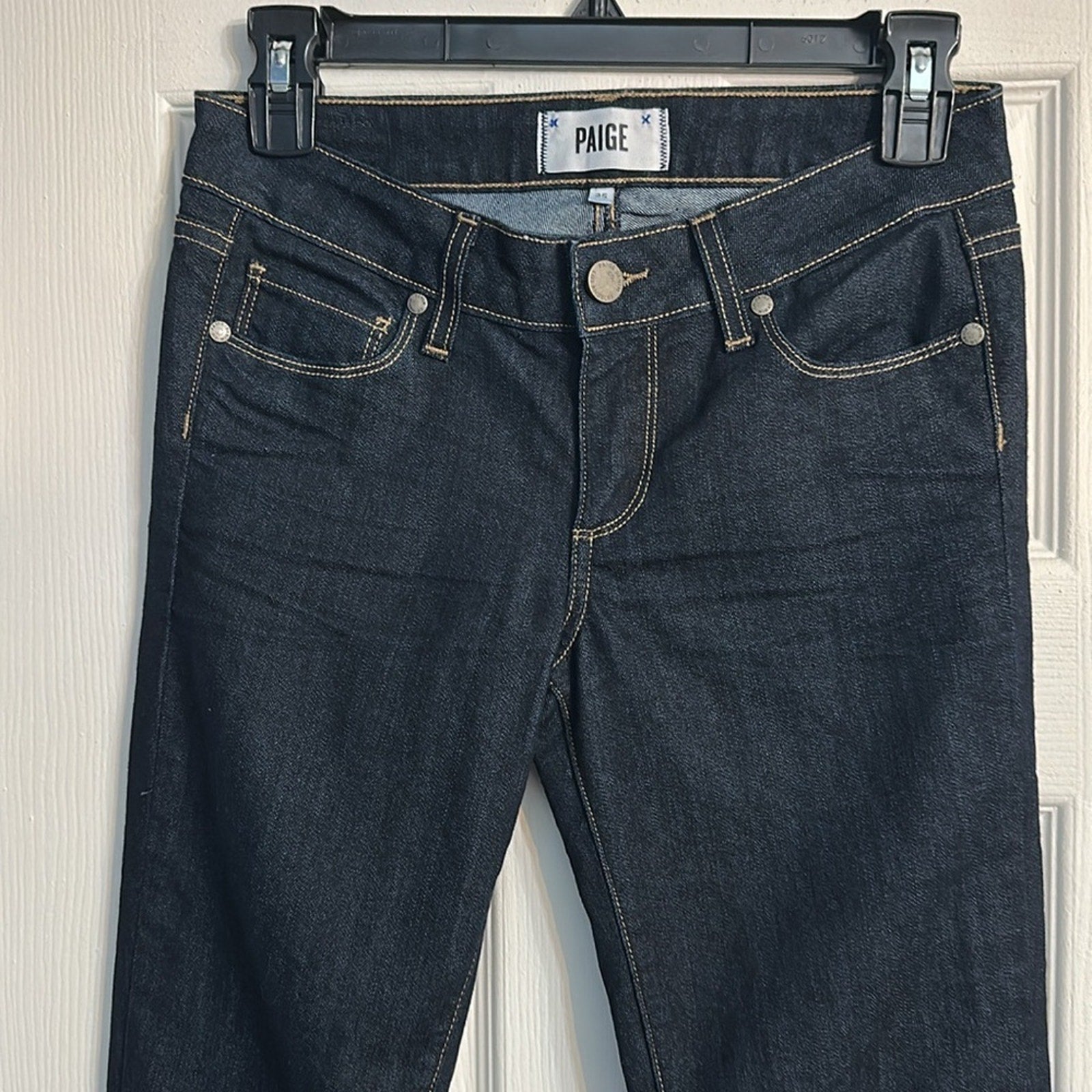 PAIGE Peg Straight Designer Denim Jeans in Bardot - size 25