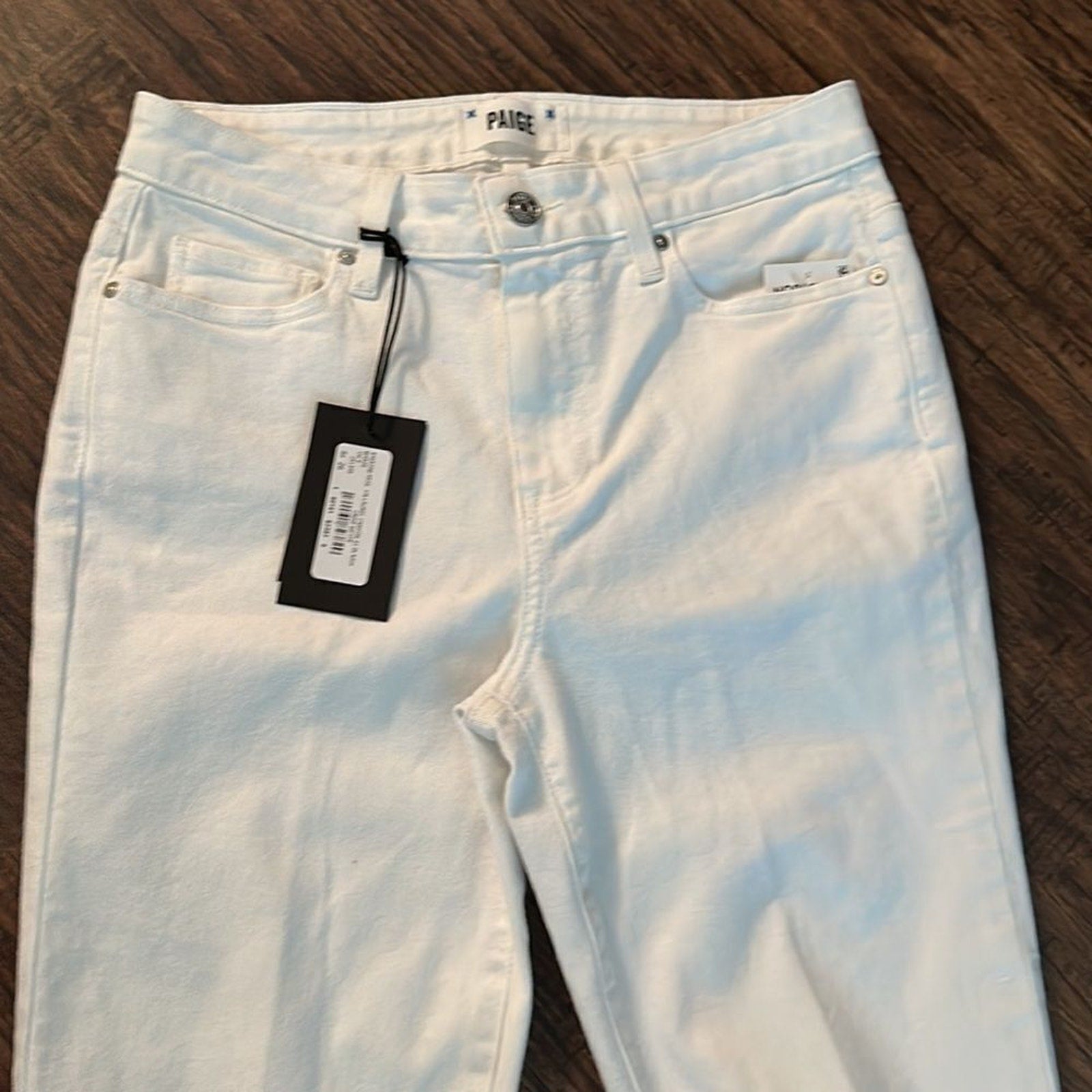 NWT Paige High Rise Laurel Canyon 32" - Crisp White - 25