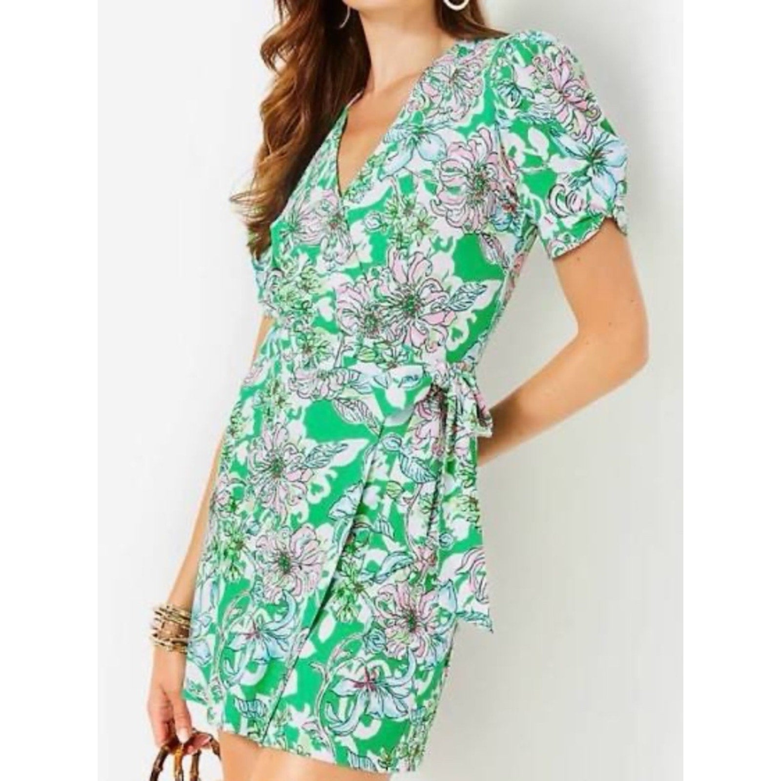 Lilly Pulitzer Sailynn Short-Sleeve Romper - size small