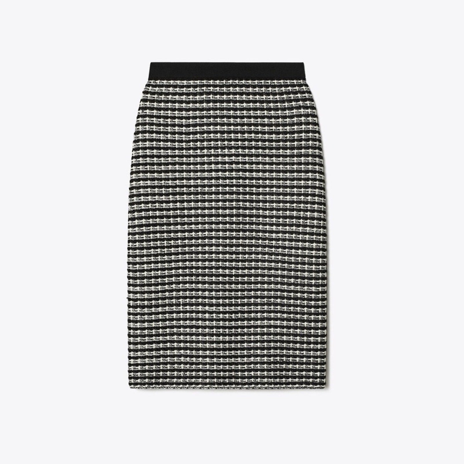 Tory Burch Houndstooth Print Tweed Knee-Length Skirt - size 4