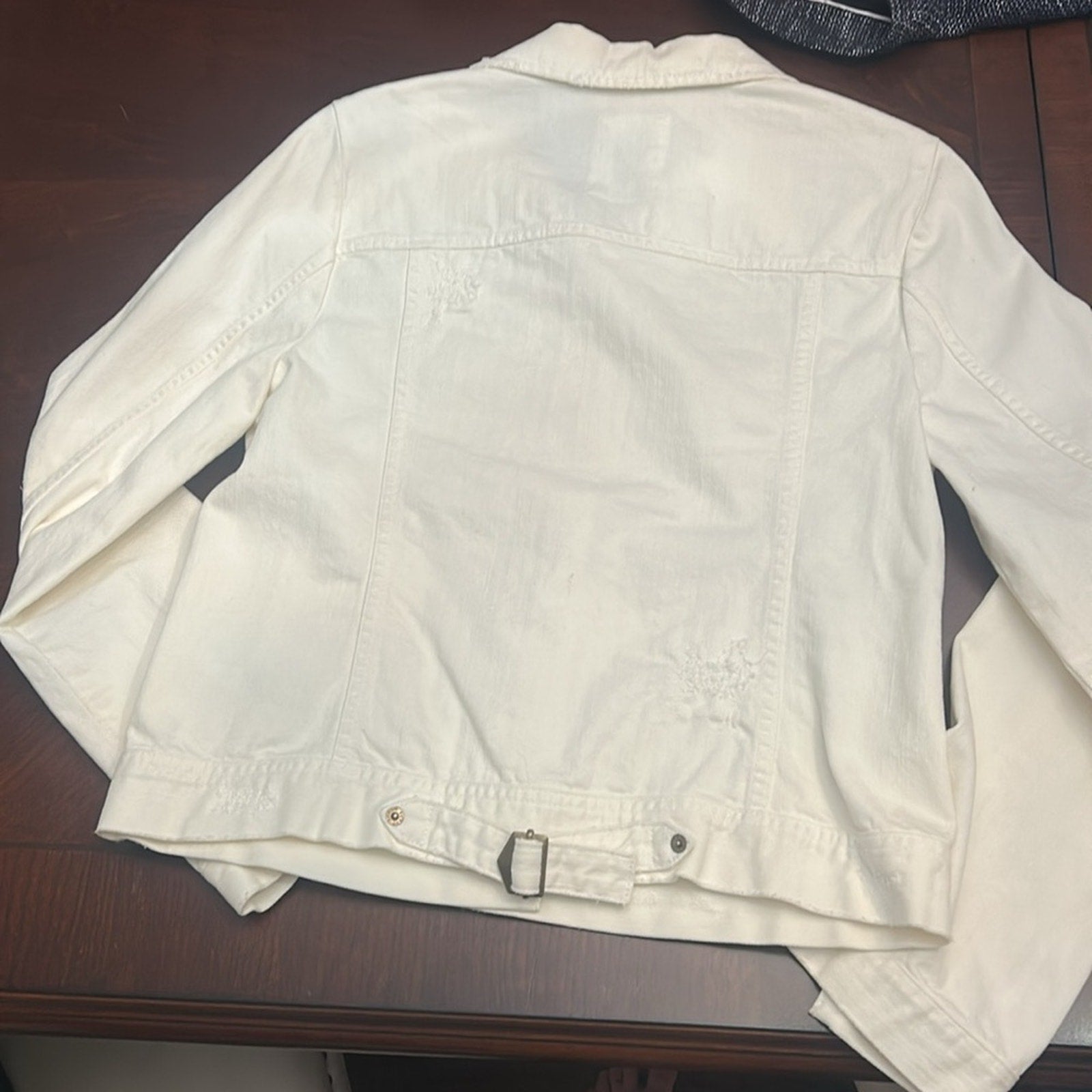 J Crew Nolita white denim jacket - size small