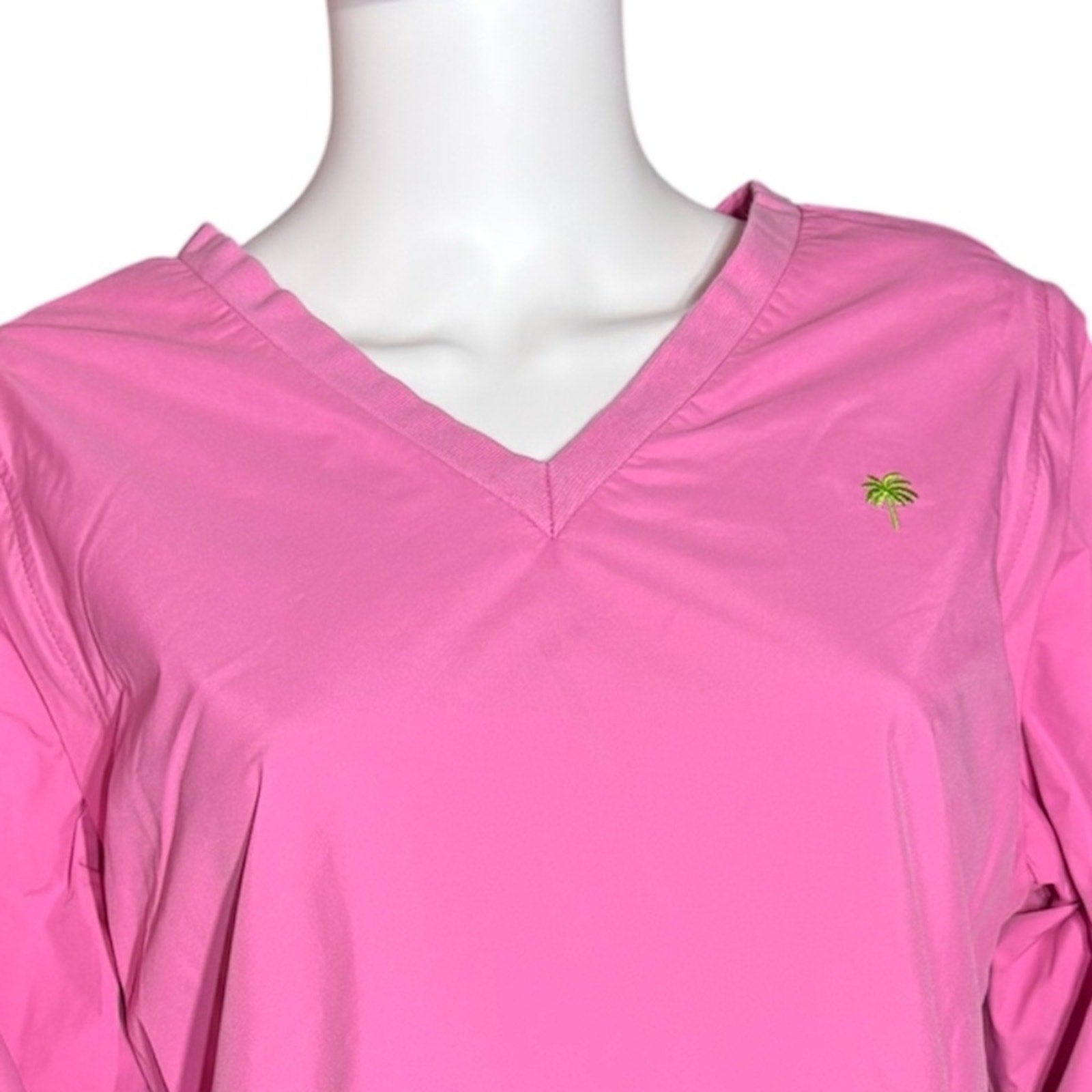 Lilly Pulitzer vintage white label V neck vest windbreaker - size large