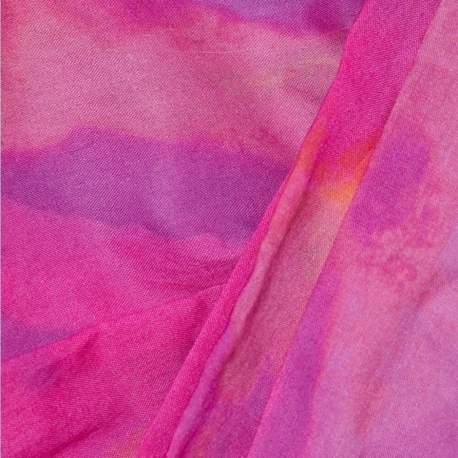 NWT Derek Lam 10 Crosby Finn Ruffle Wrap Dress, Fuchsia Multi - size 2